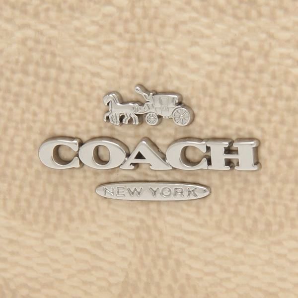 COACH Mini Skinny Id Case In Signature Canvas - Sand Taupe
