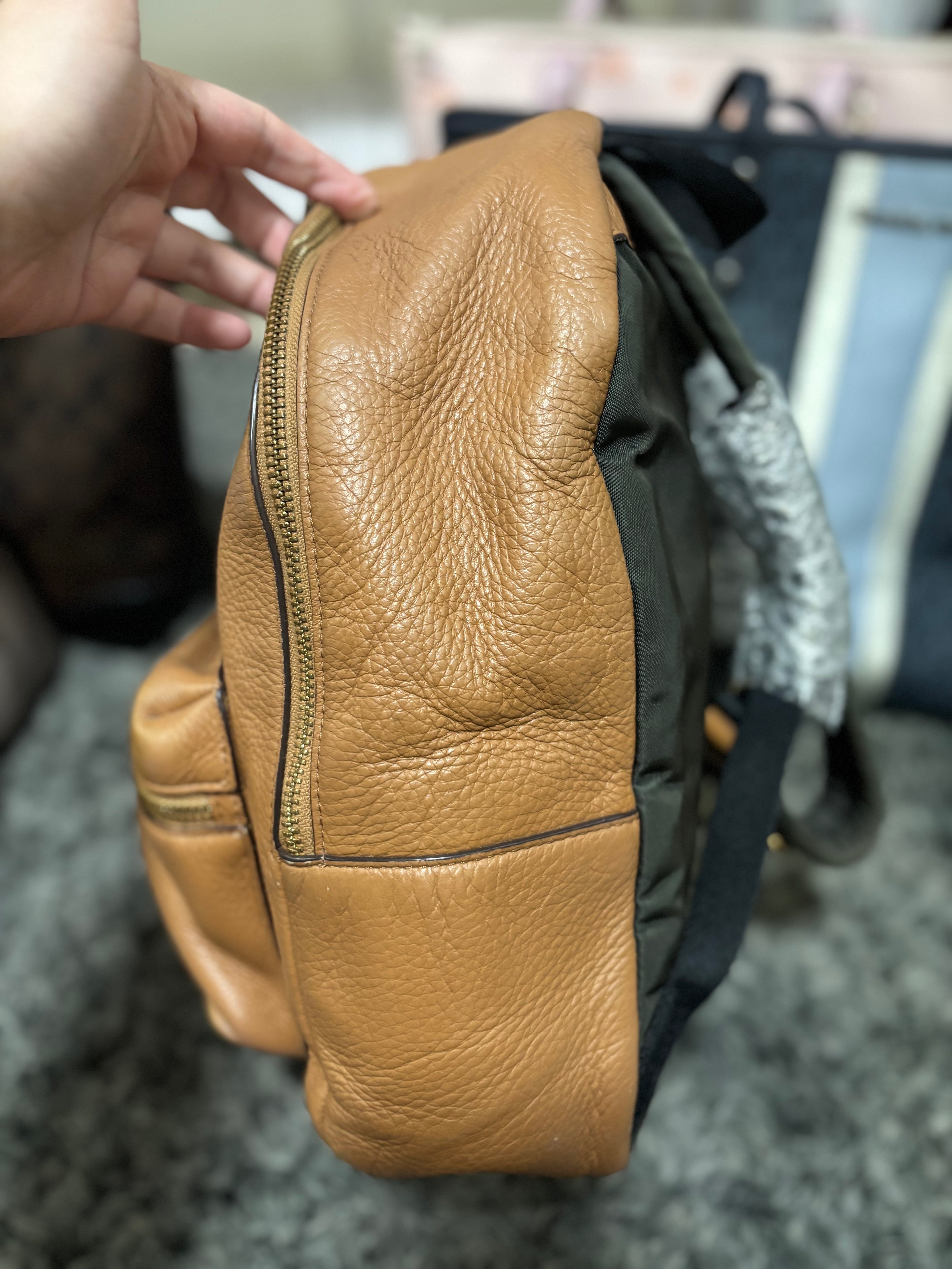 COACH Medium Charlie Backpack in Pebble Leather