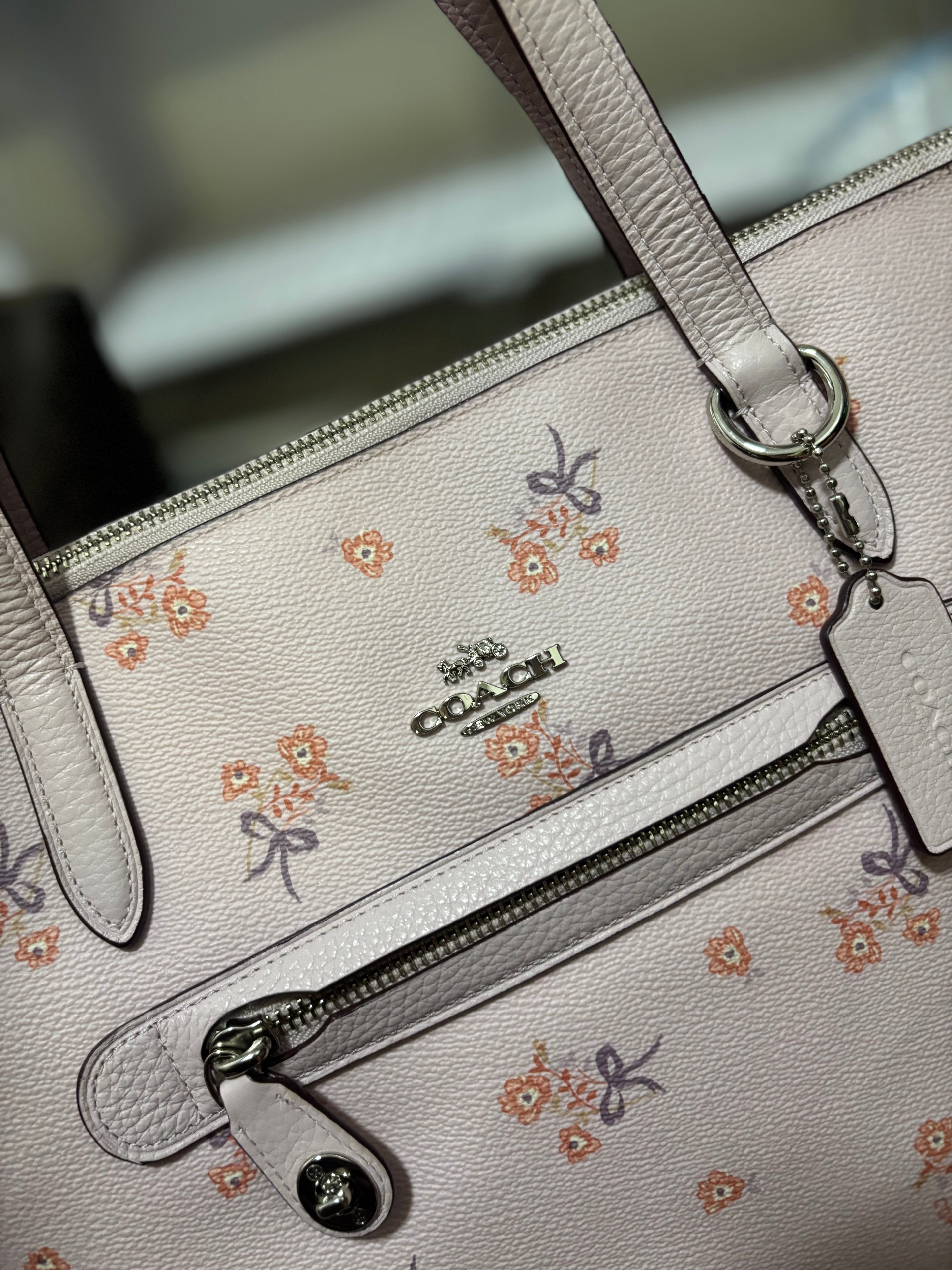 COACH Taylor Tote With Floral Bow Print