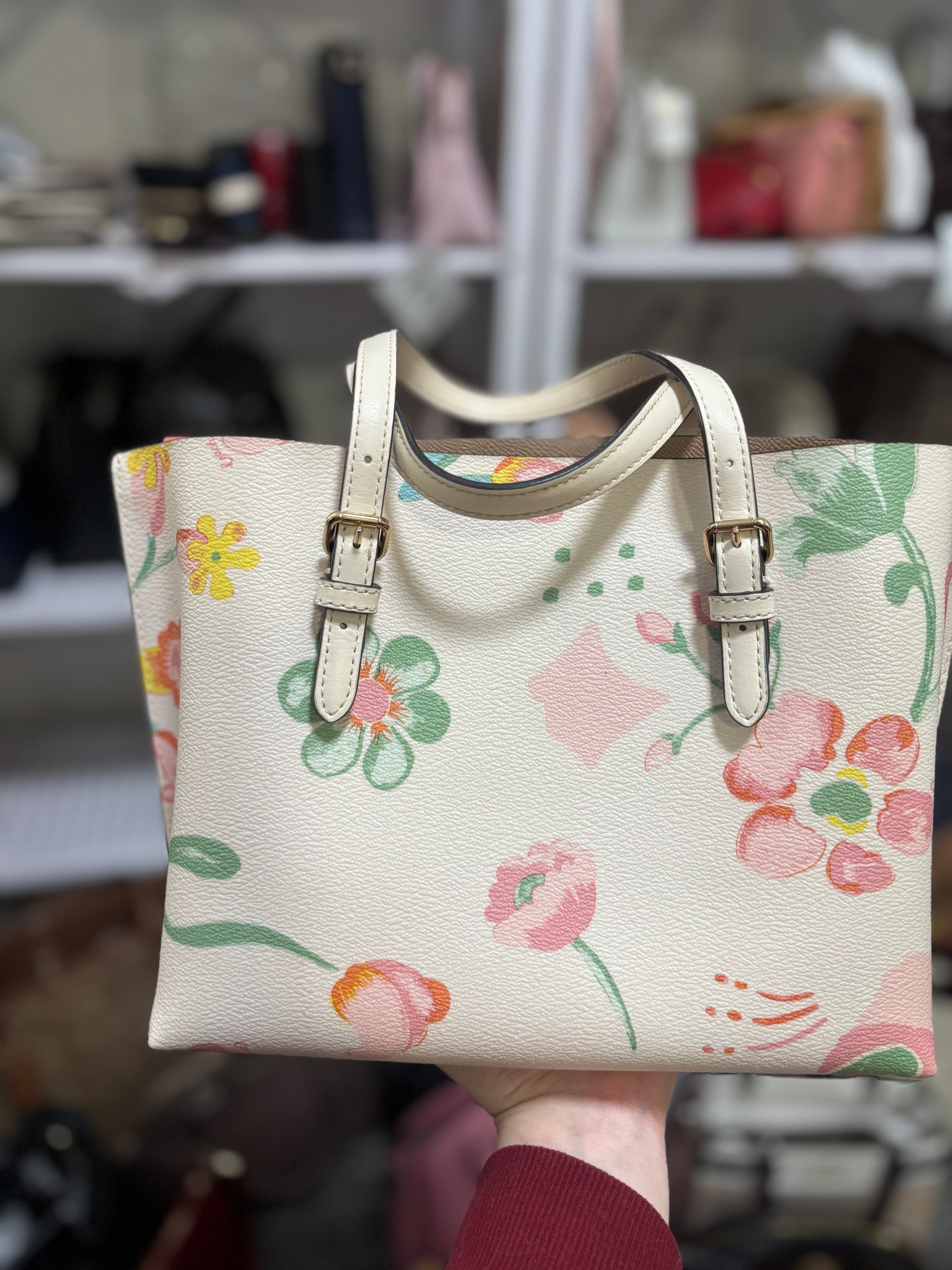 COACH Mollie Tote 25 Dreamy Land Floral Print/Chalk Multi