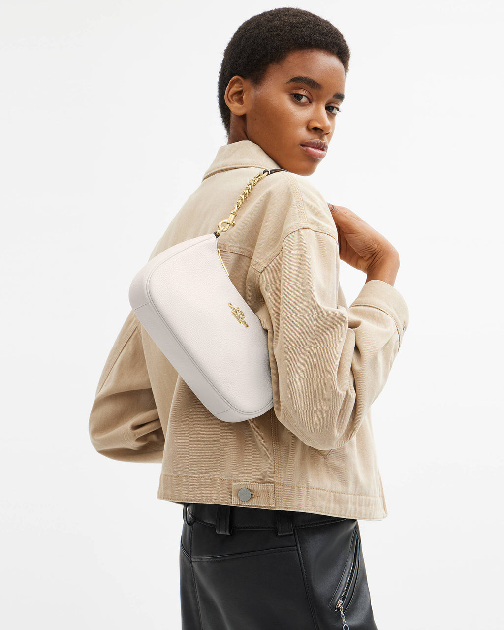 COACH Teri Shoulder Bag White