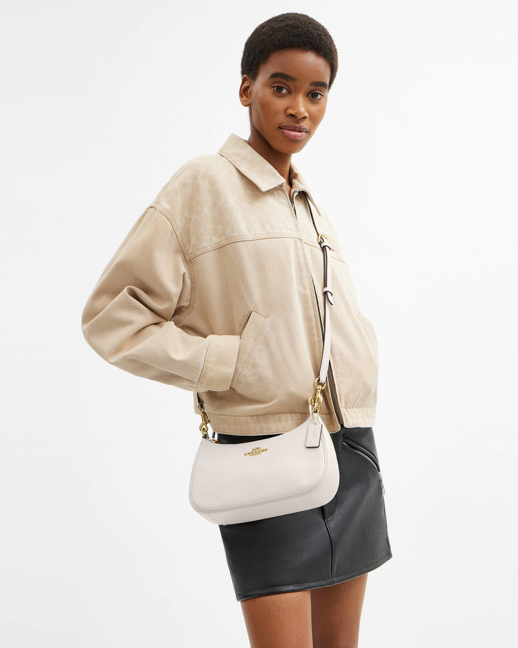 COACH Teri Shoulder Bag White