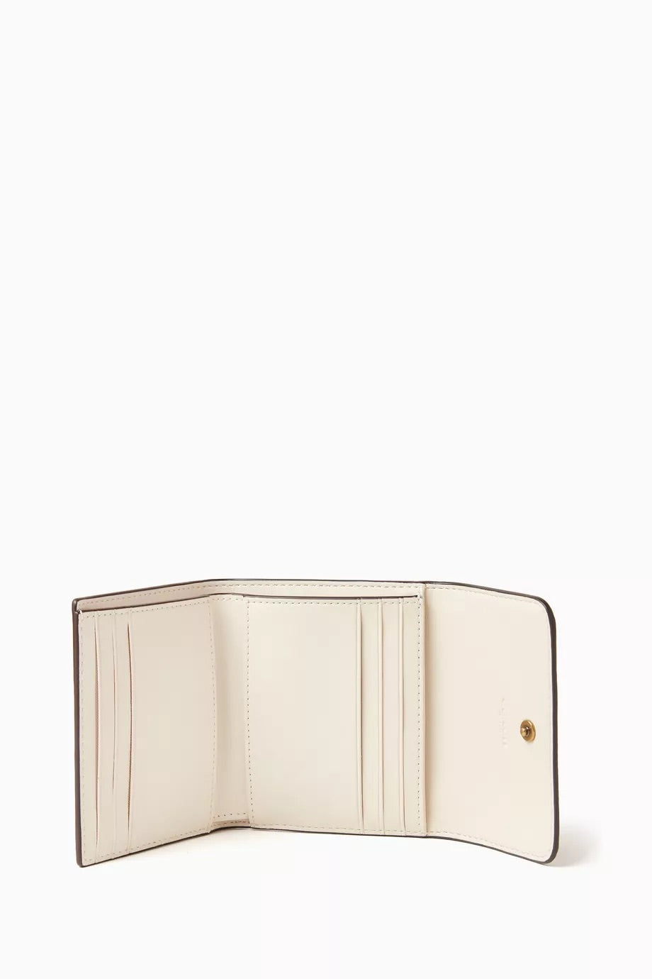 COACH Mila Trifold Pebbled Wallet - White
