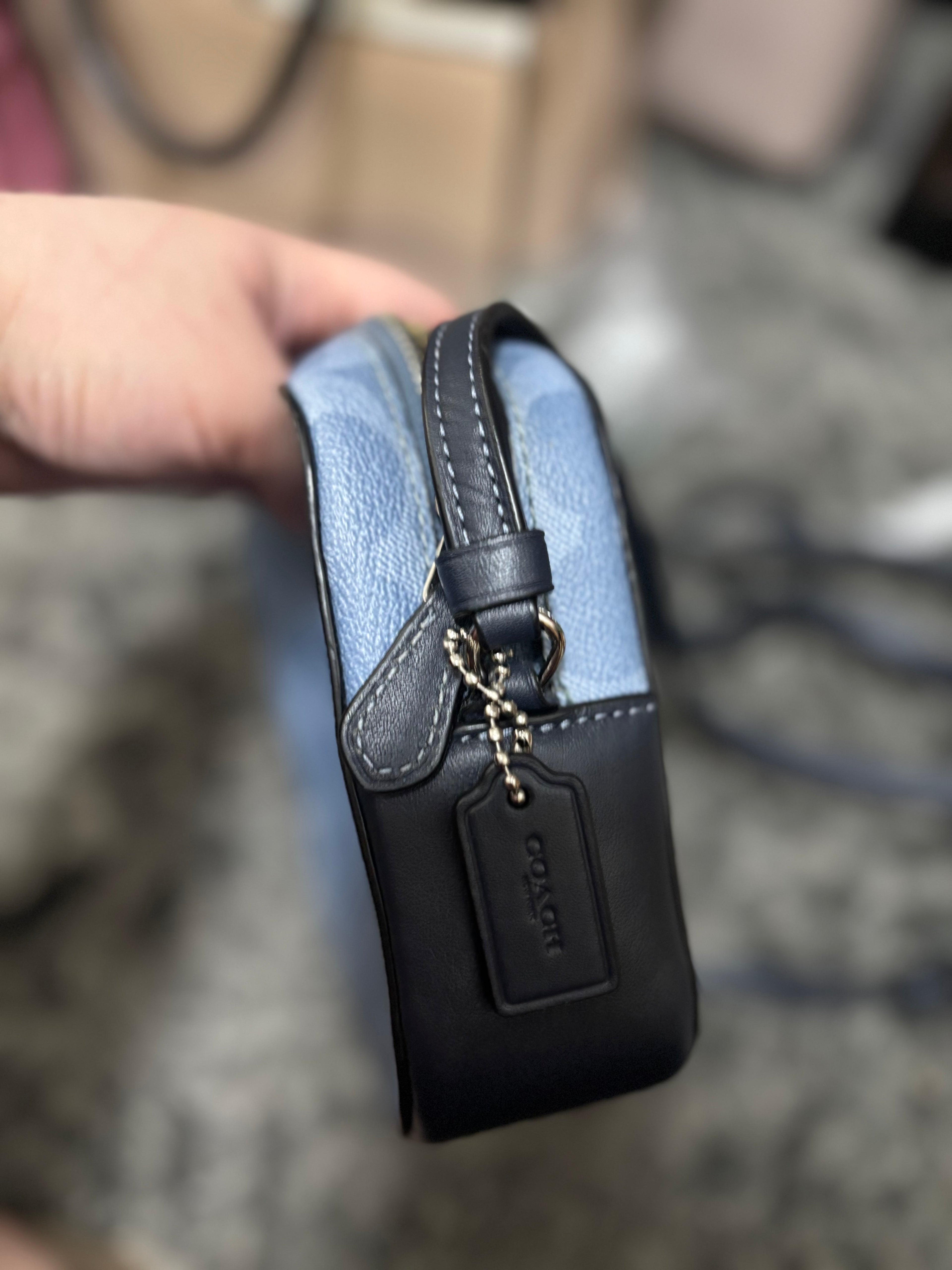 COACH Mini Camera Bag In Signature Canvas