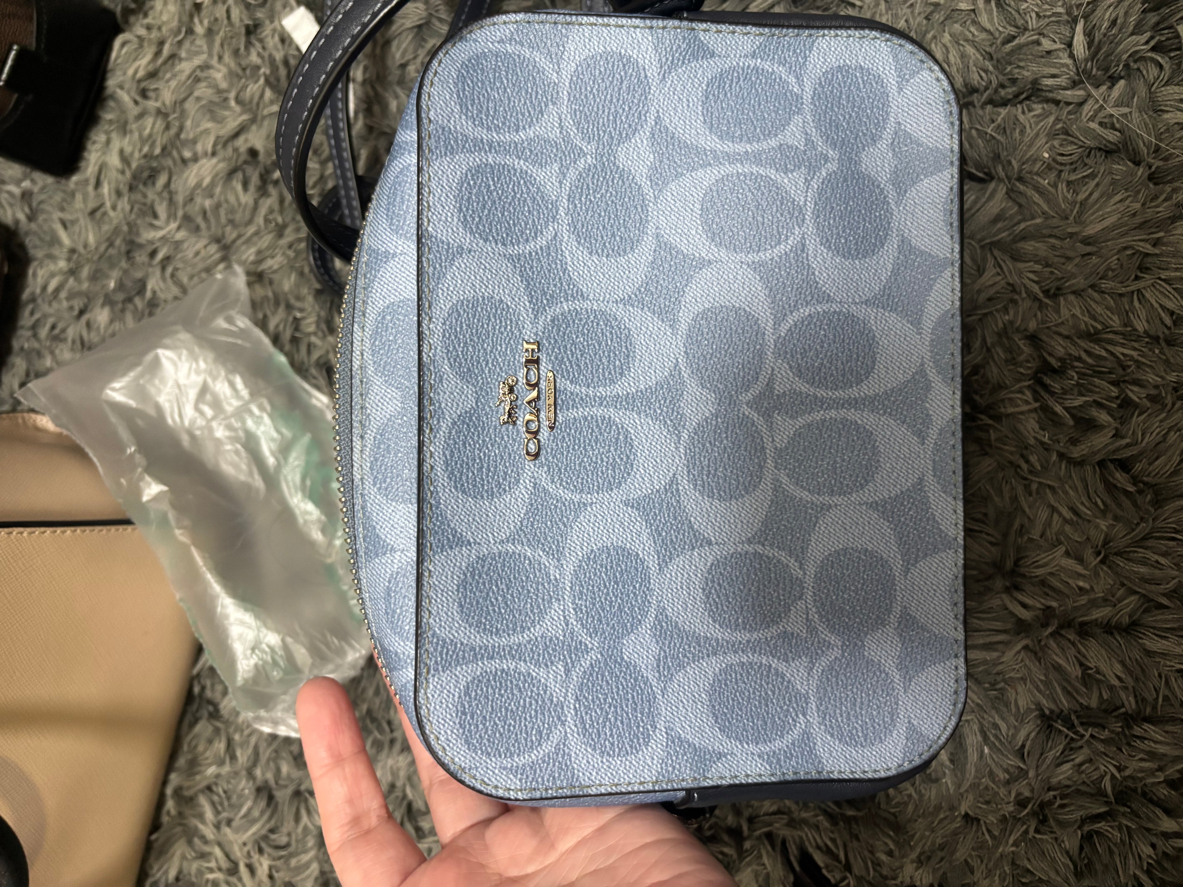 COACH Mini Camera Bag In Signature Canvas