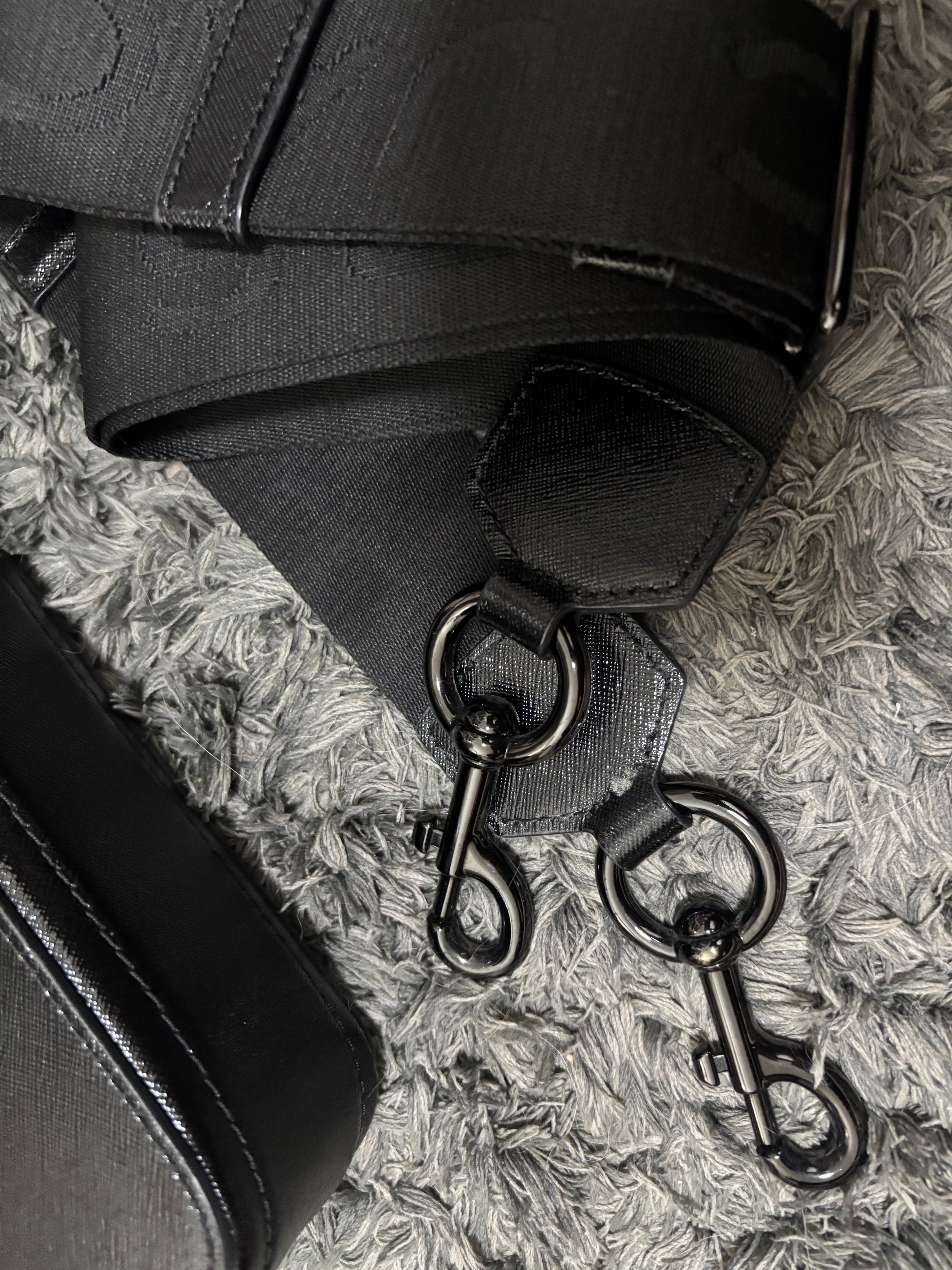 MARC JACOBS Black Leather Snapshot Camera Crossbody Bag