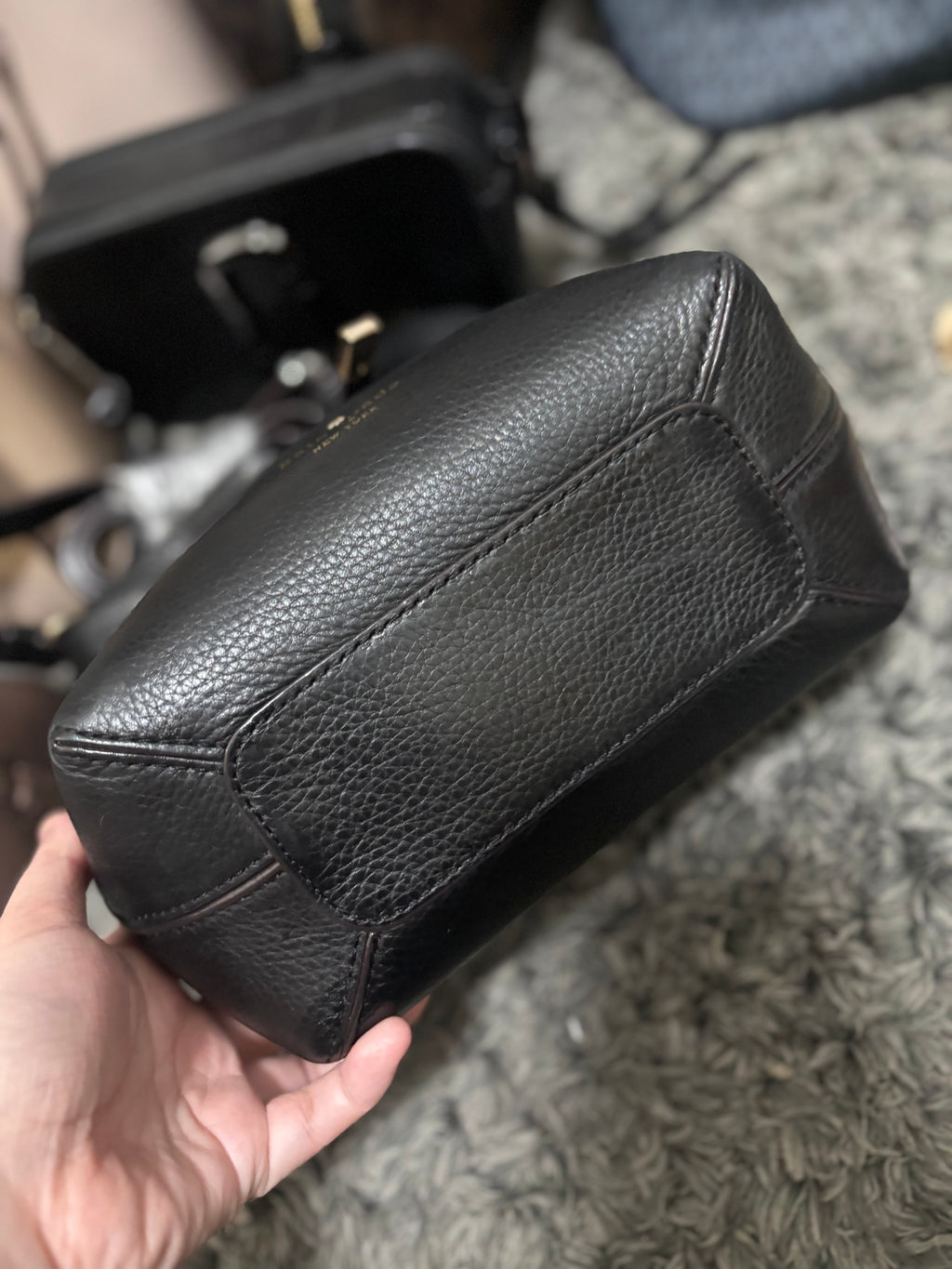 KATE SPADE Ribbon Black Bucket Bag