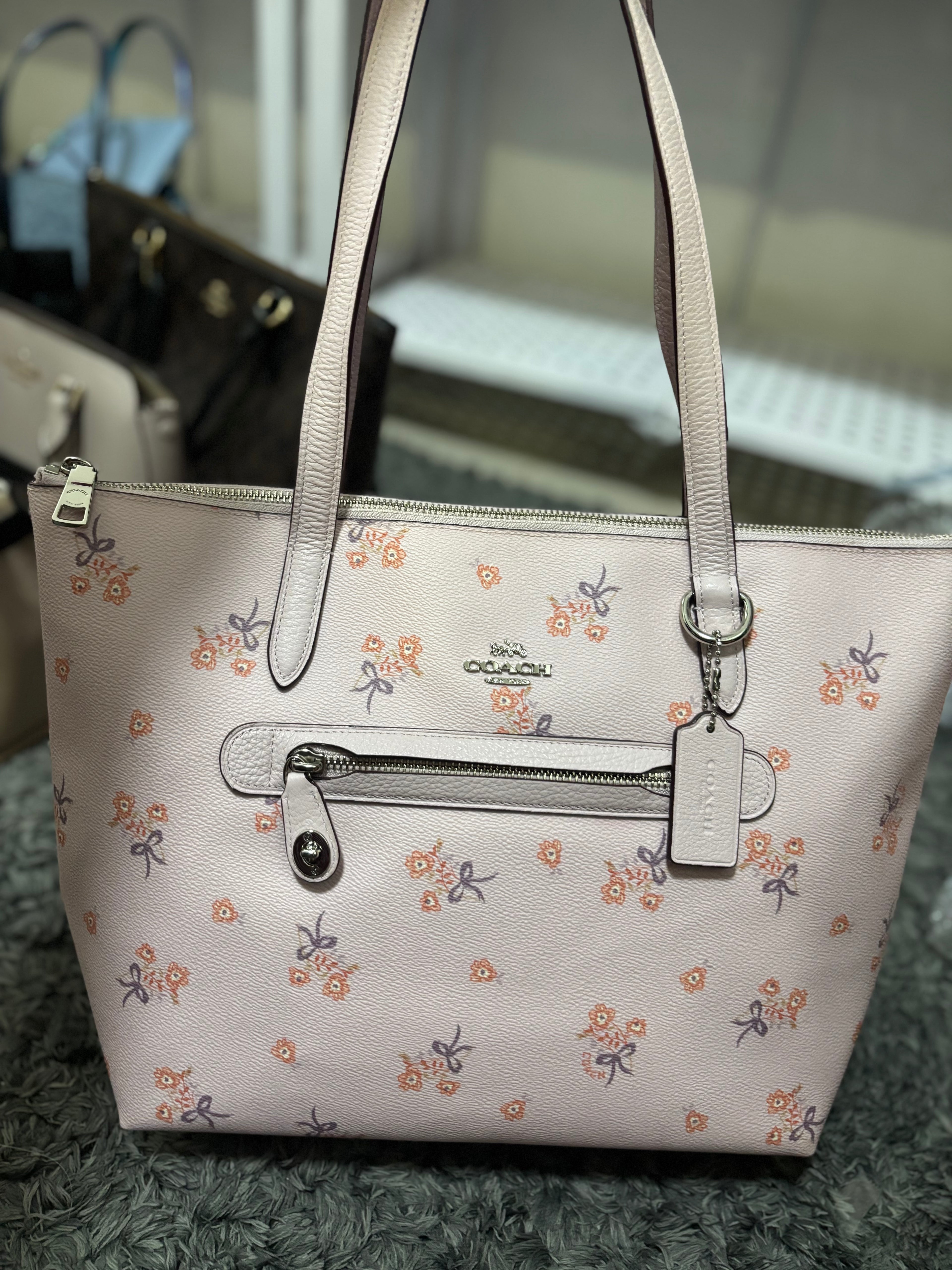 COACH Taylor Tote With Floral Bow Print