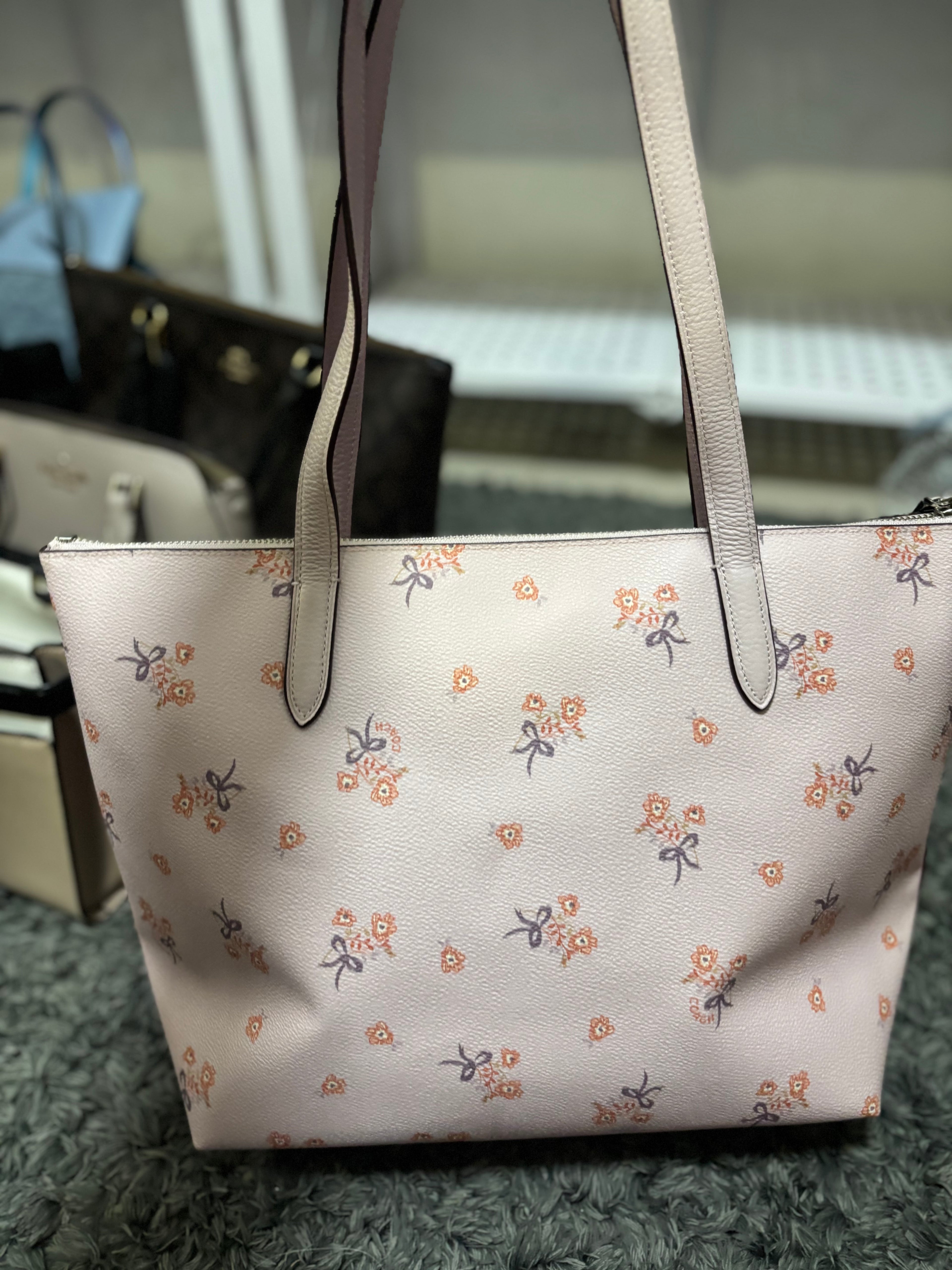 COACH Taylor Tote With Floral Bow Print