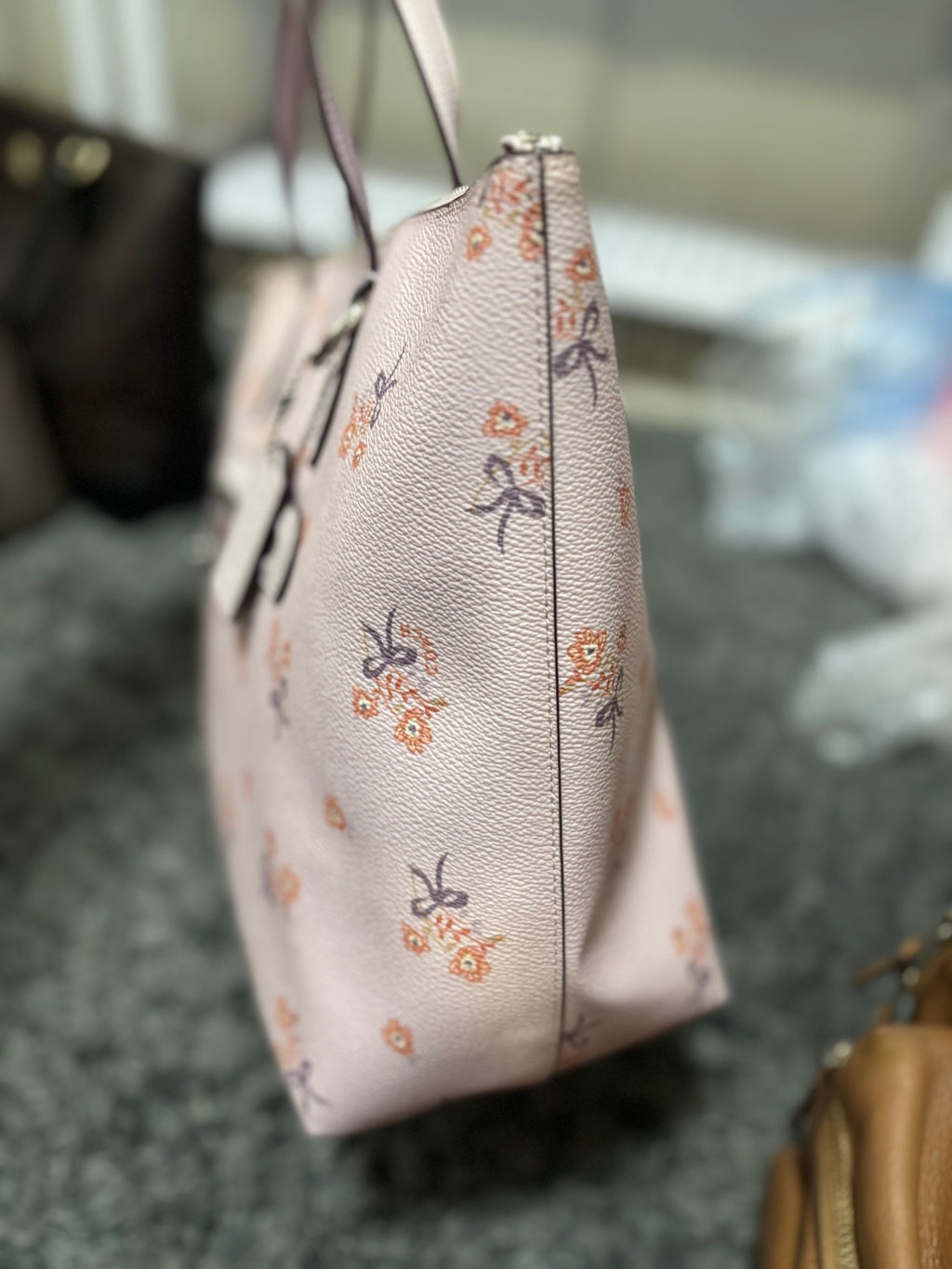 COACH Taylor Tote With Floral Bow Print