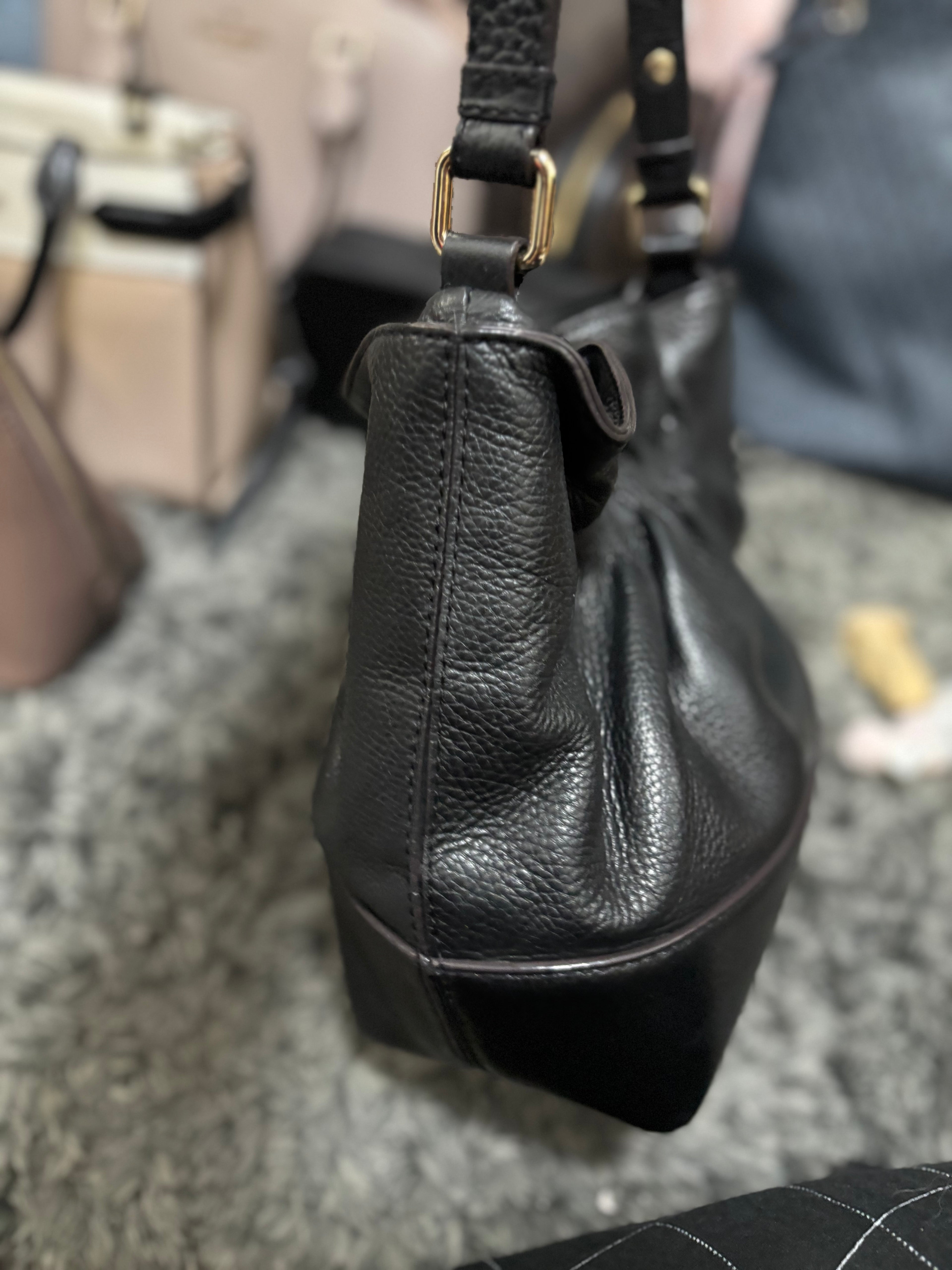 KATE SPADE Ribbon Black Bucket Bag
