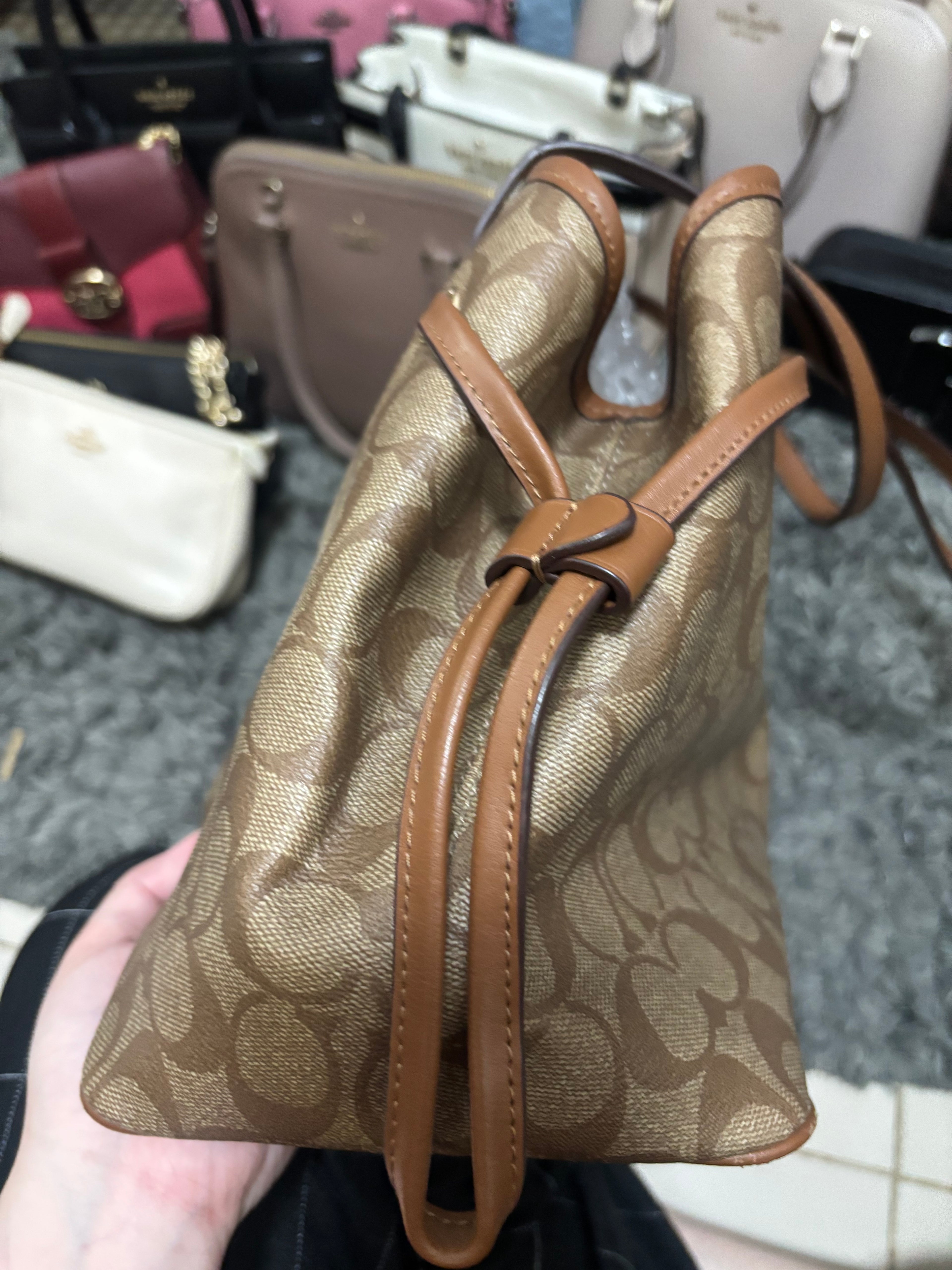 COACH Drawstring Carryall in Signature