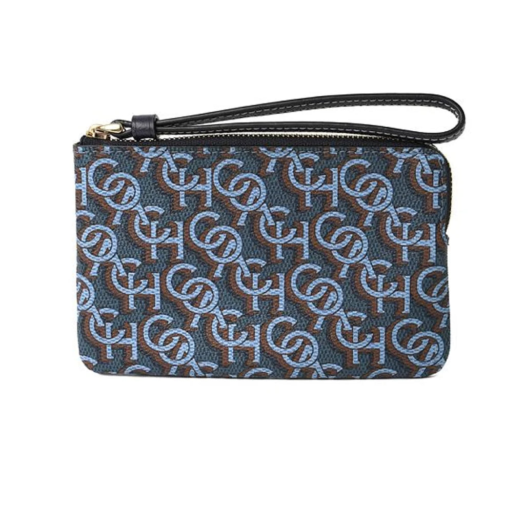 Coach Corner Zip Wristlet - Blue