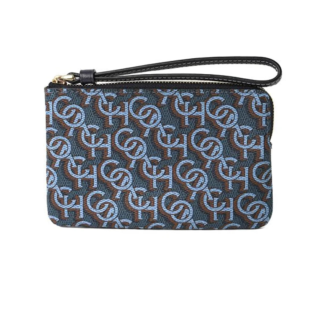 Coach Corner Zip Wristlet - Blue
