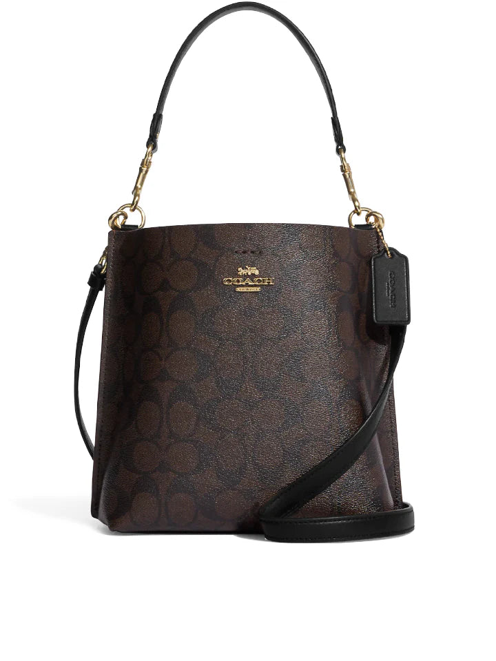 COACH Mollie Bucket Bag 22 In Signature Mahogany