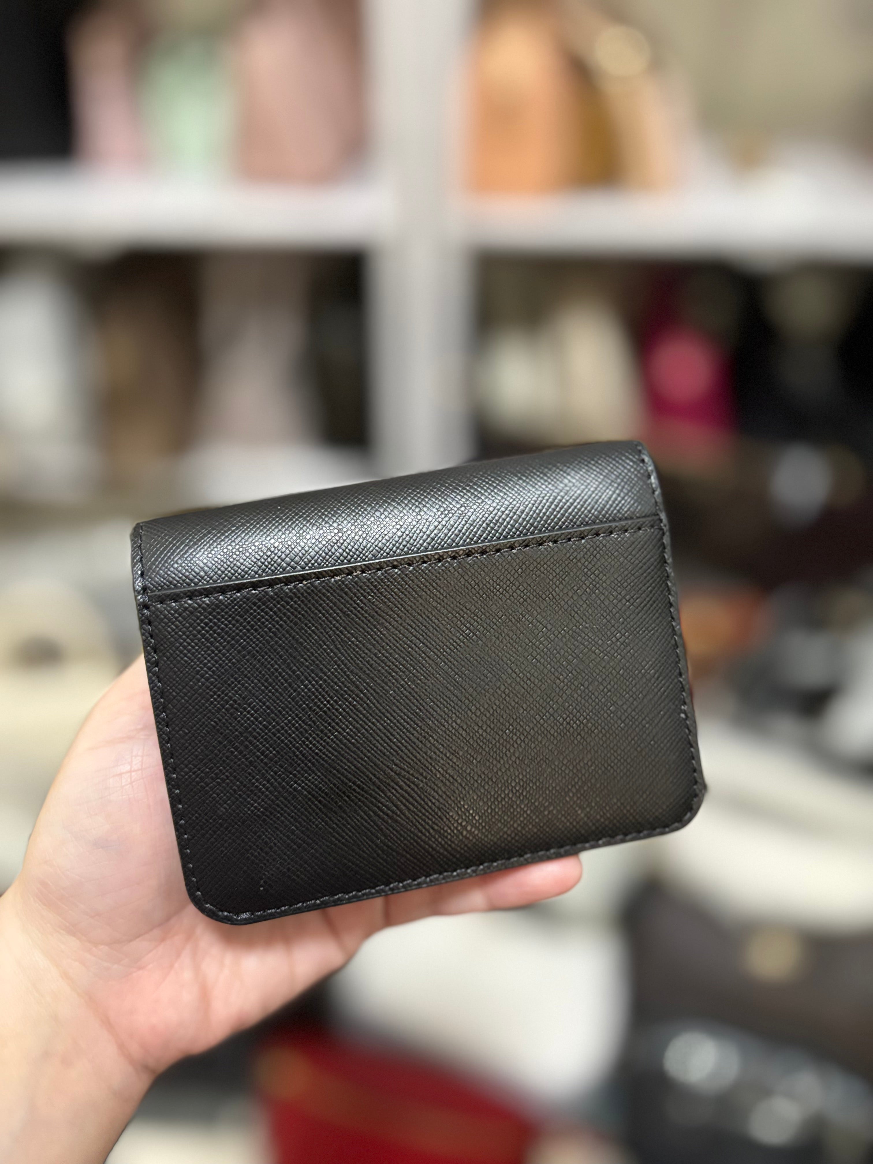 KATE SPADE Madison Bifold Wallet - Saffiano Black