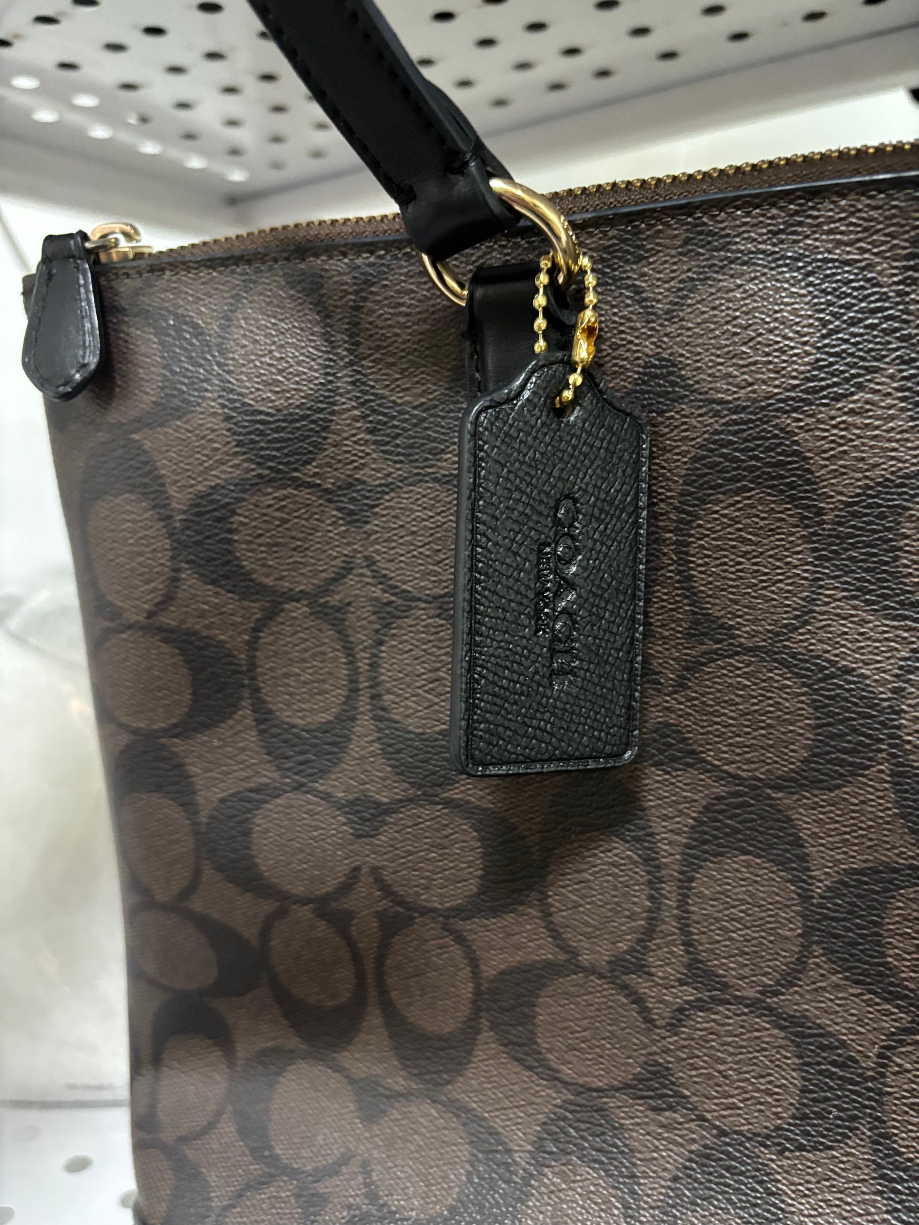 COACH Zip Top Tote in Signature Canvas
