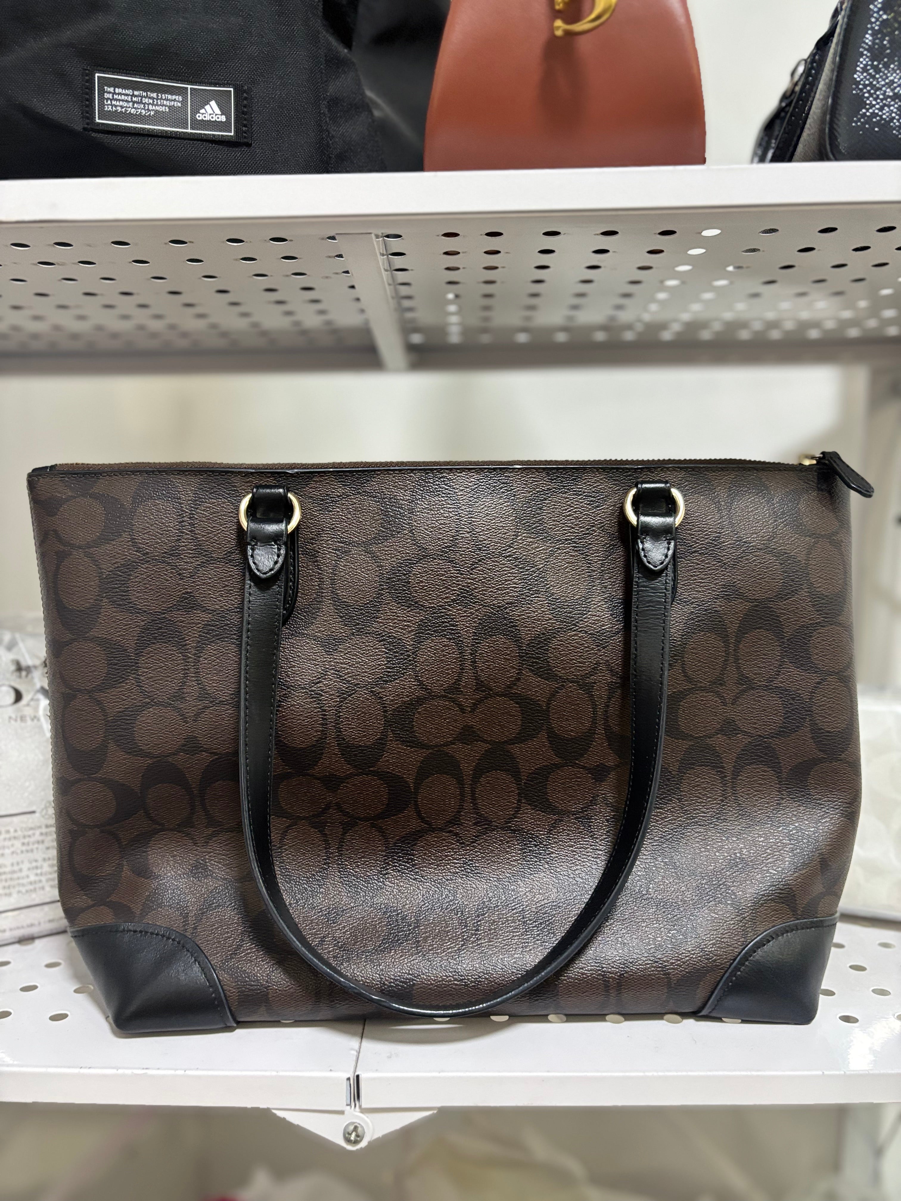 COACH Zip Top Tote in Signature Canvas