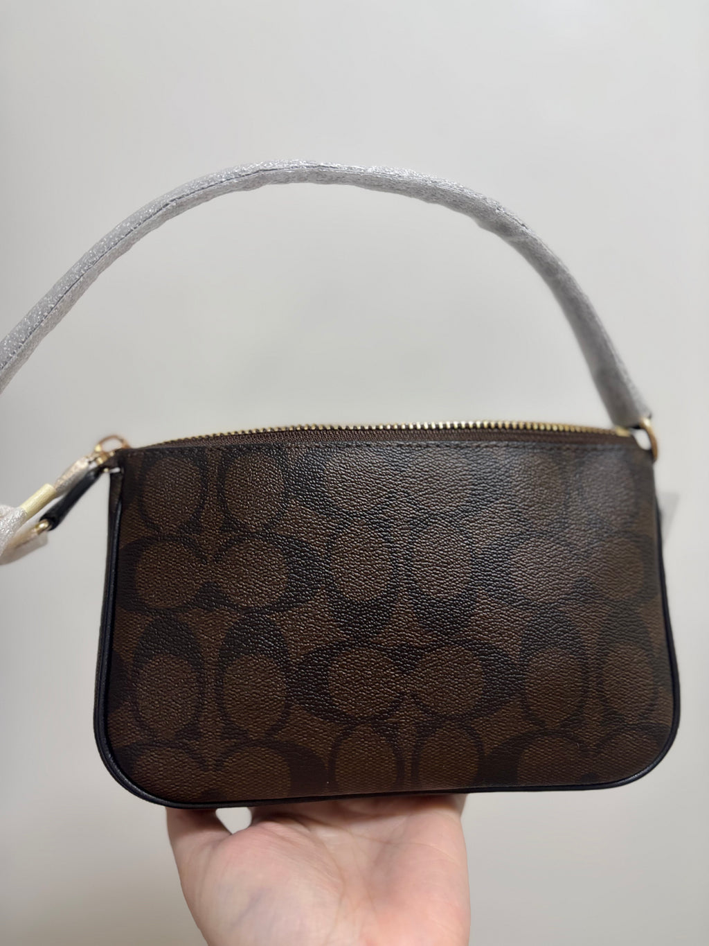 COACH Nolita 19 In Blocked Signature Canvas In Mahogany