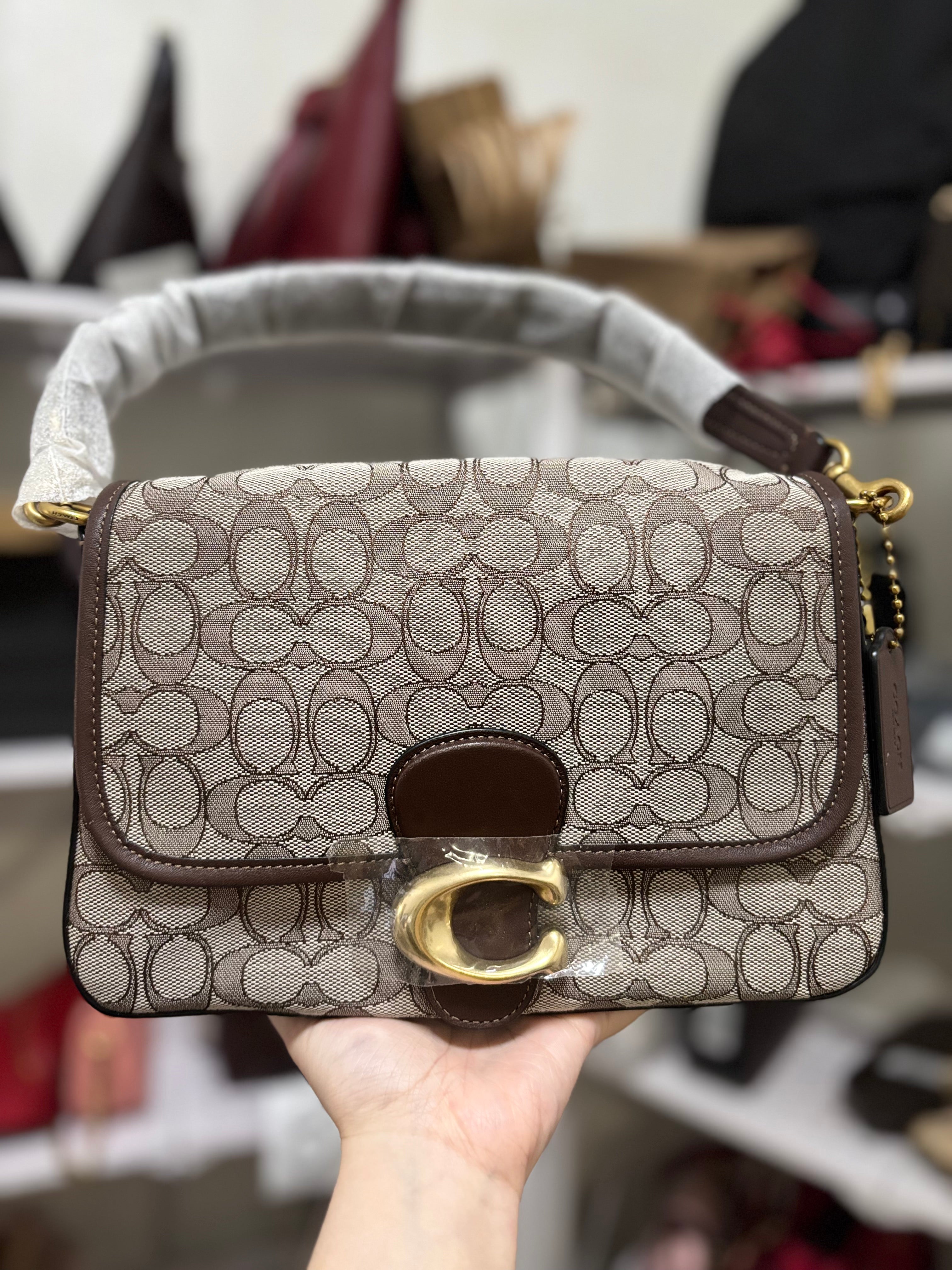 COACH Tabby Soft Shoulder Bag in Signature Jacquard