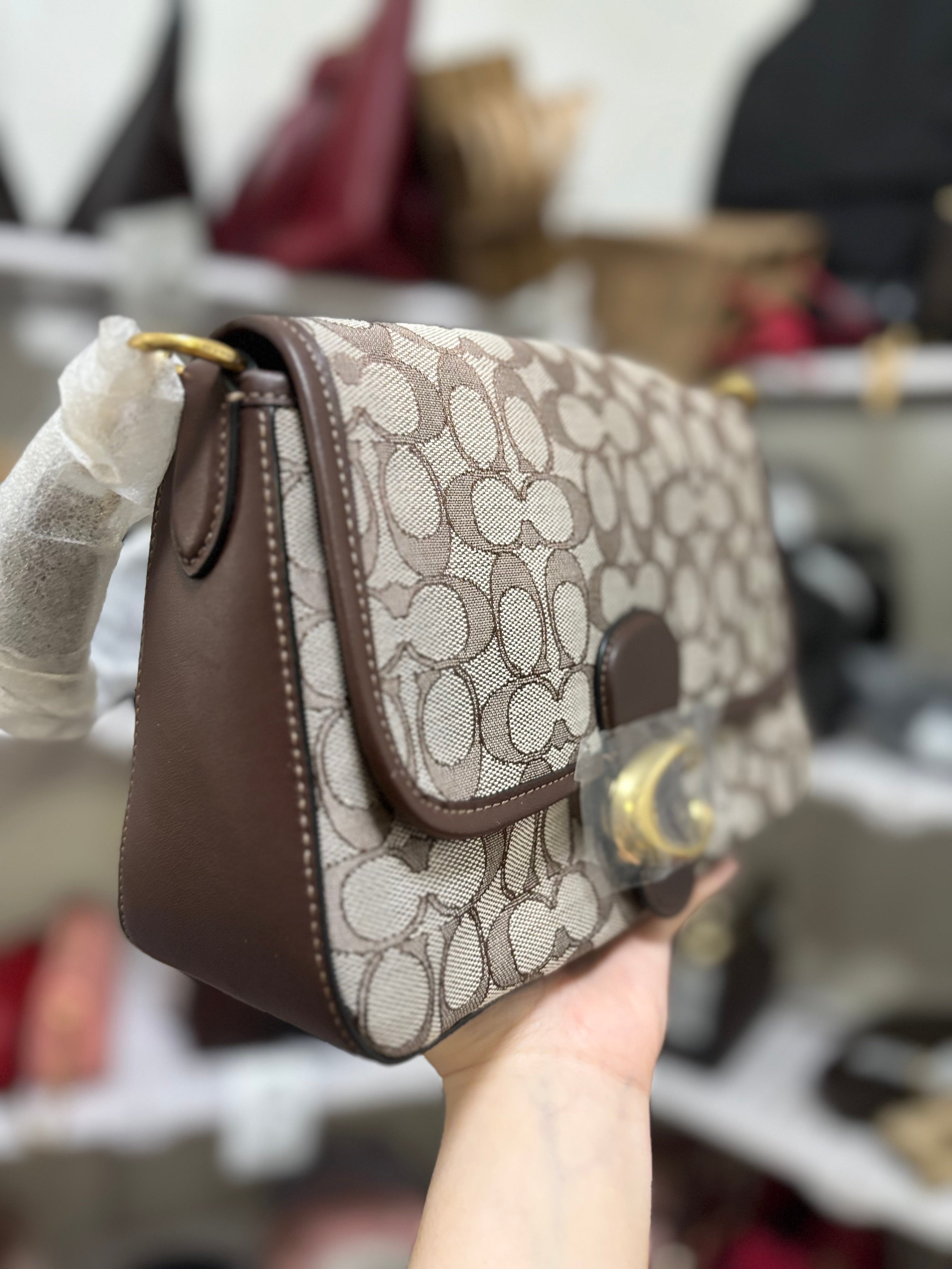 COACH Tabby Soft Shoulder Bag in Signature Jacquard