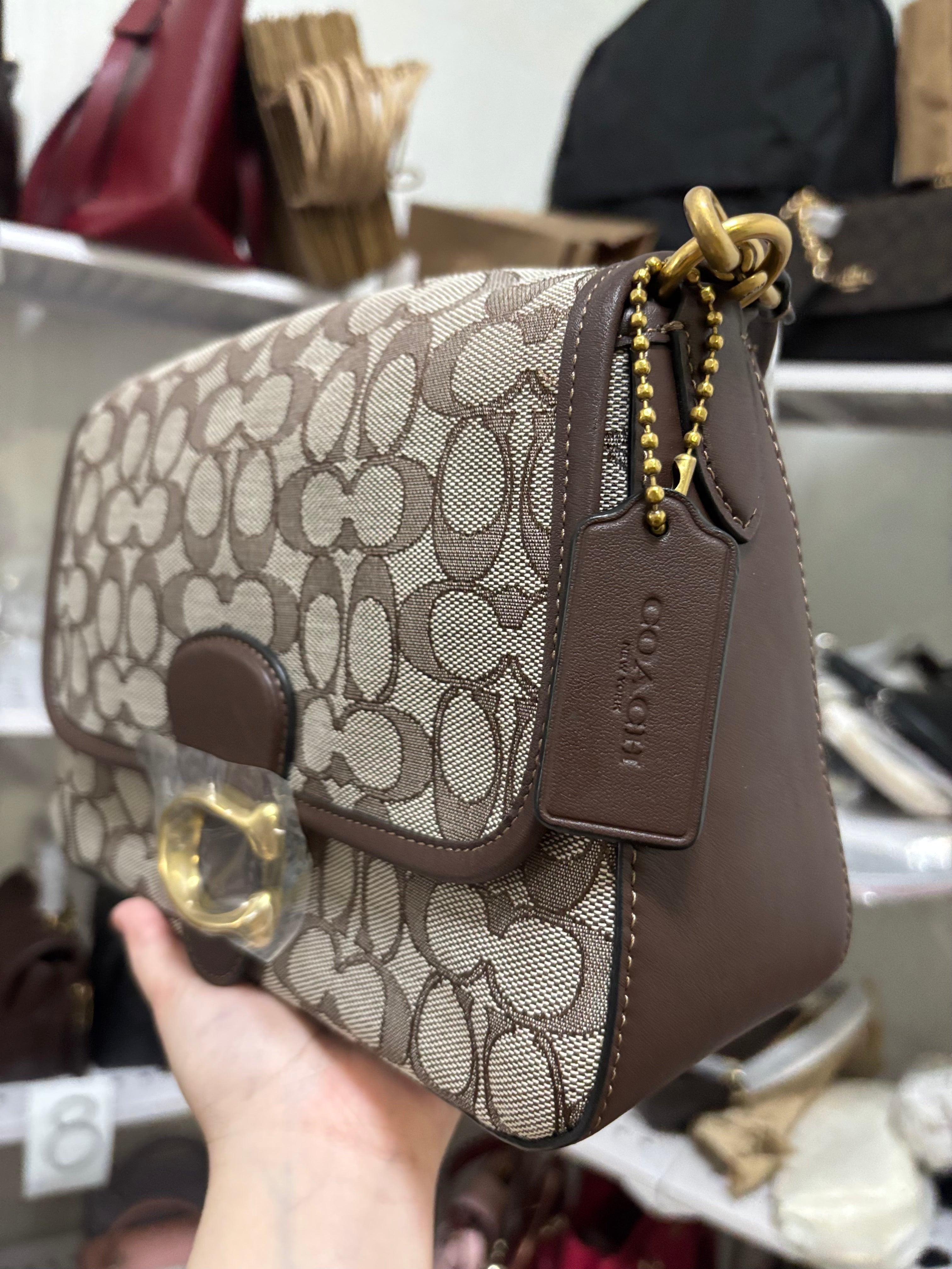 COACH Tabby Soft Shoulder Bag in Signature Jacquard
