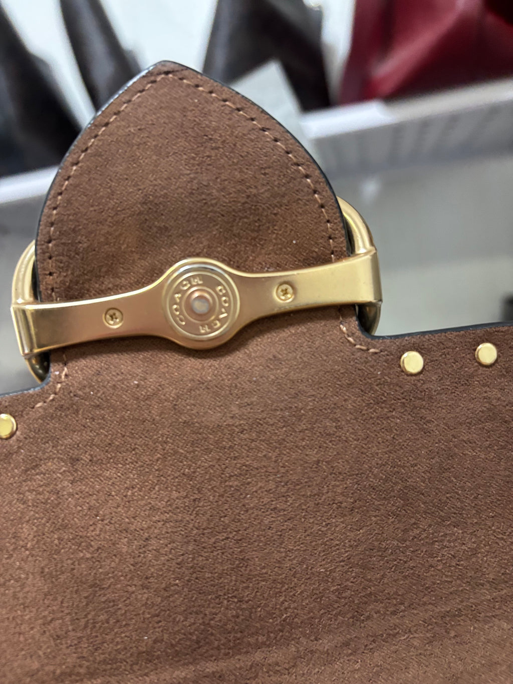 COACH Morgan Top Handle Satchel In Colorblock Signature Canvas With Rivets