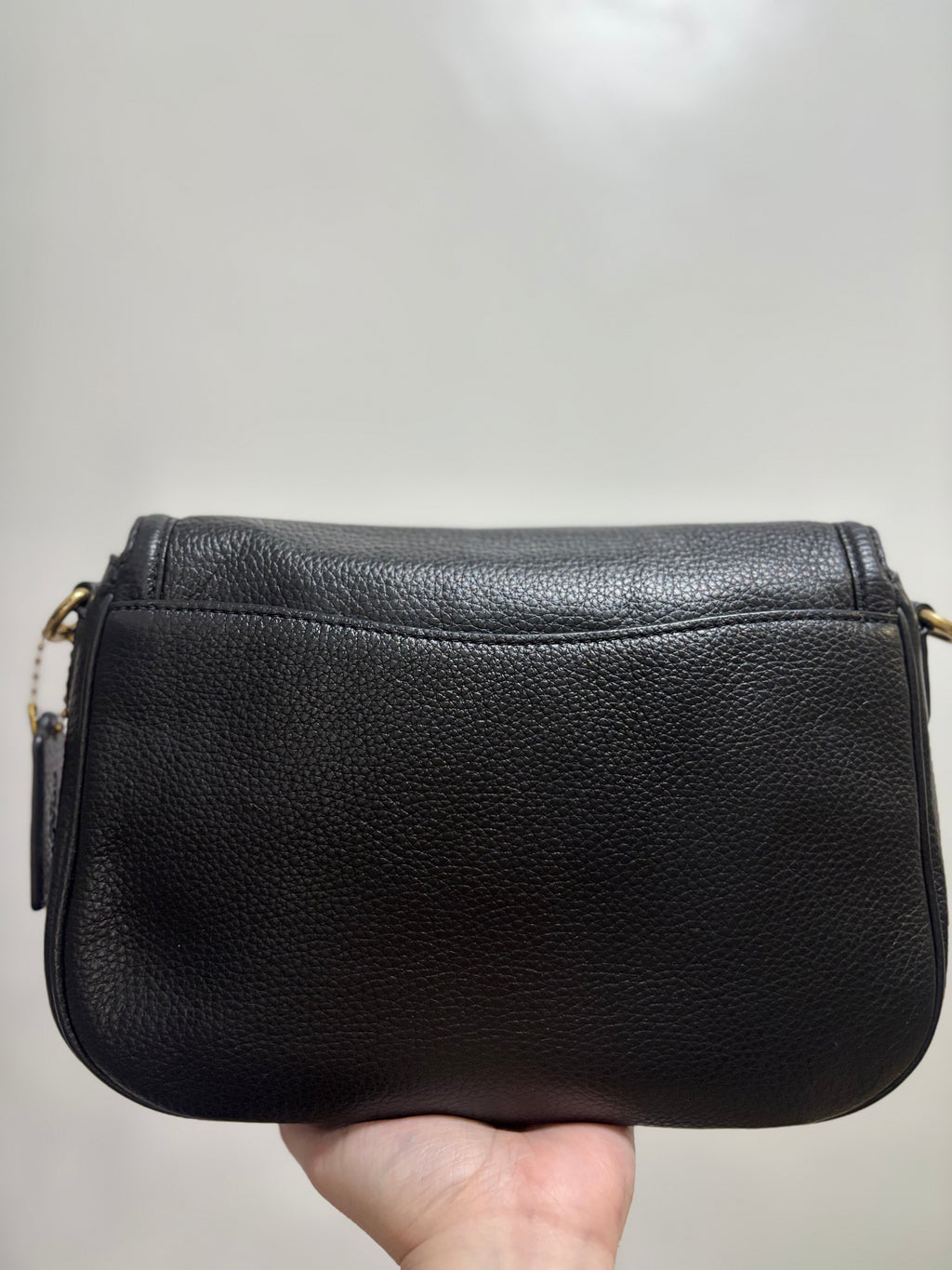 COACH Legacy Small Pebbled Leather Shoulder Bag Black