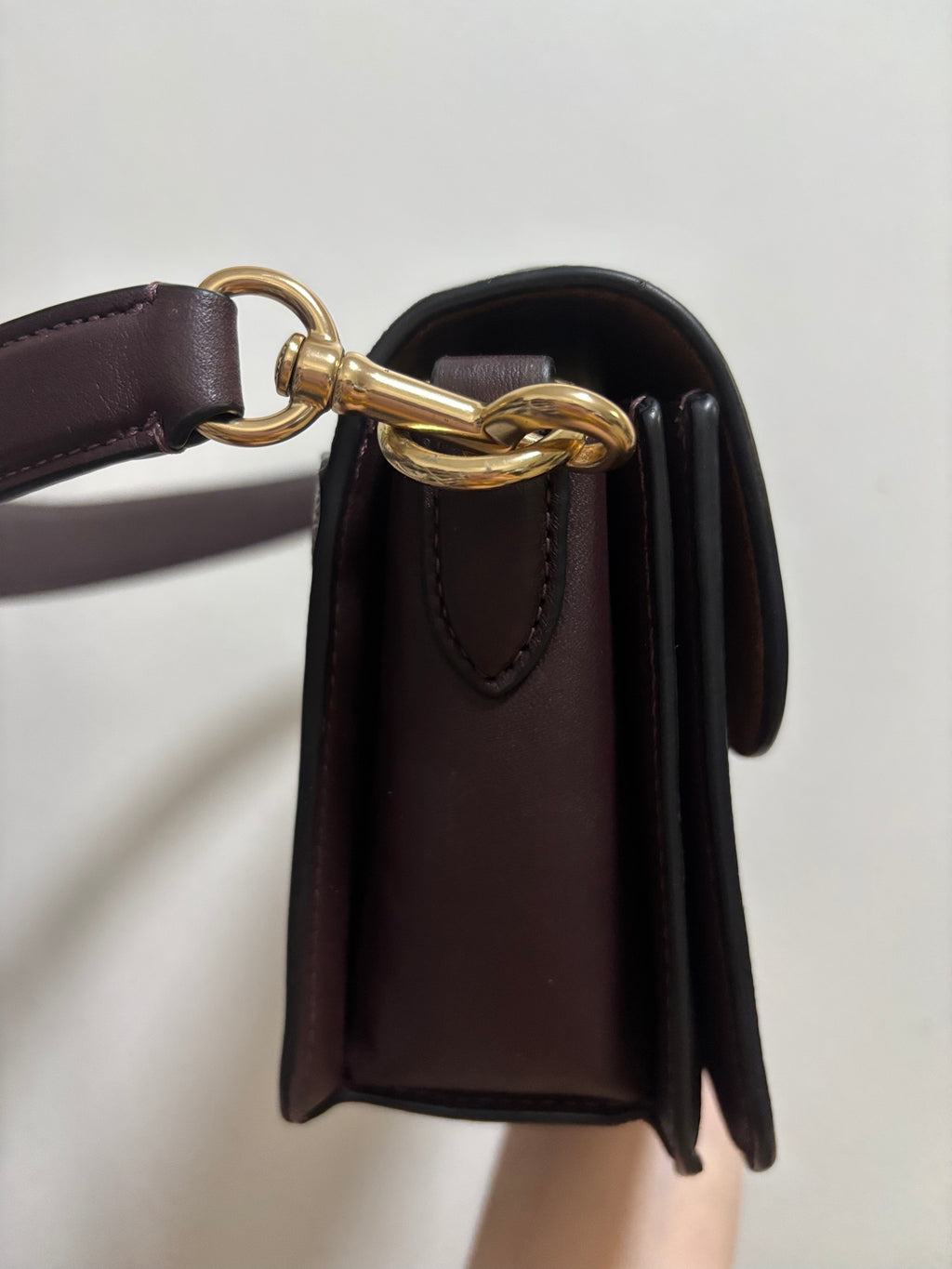 COACH Morgan Shoulder Bag In Signature Canvas Ox Blood