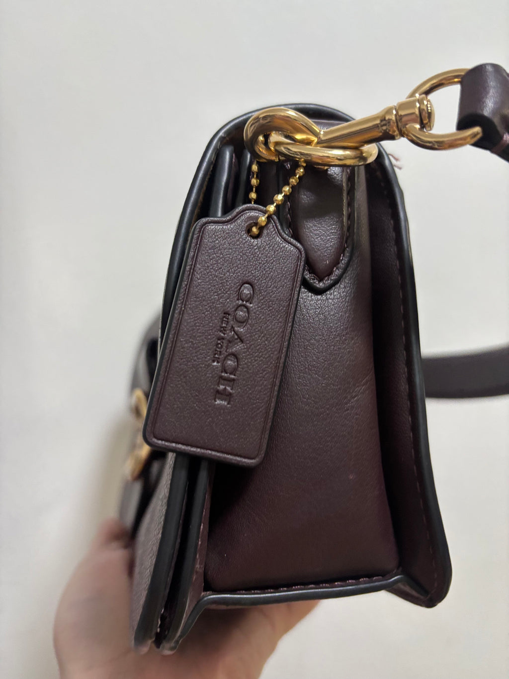 COACH Morgan Shoulder Bag In Signature Canvas Ox Blood