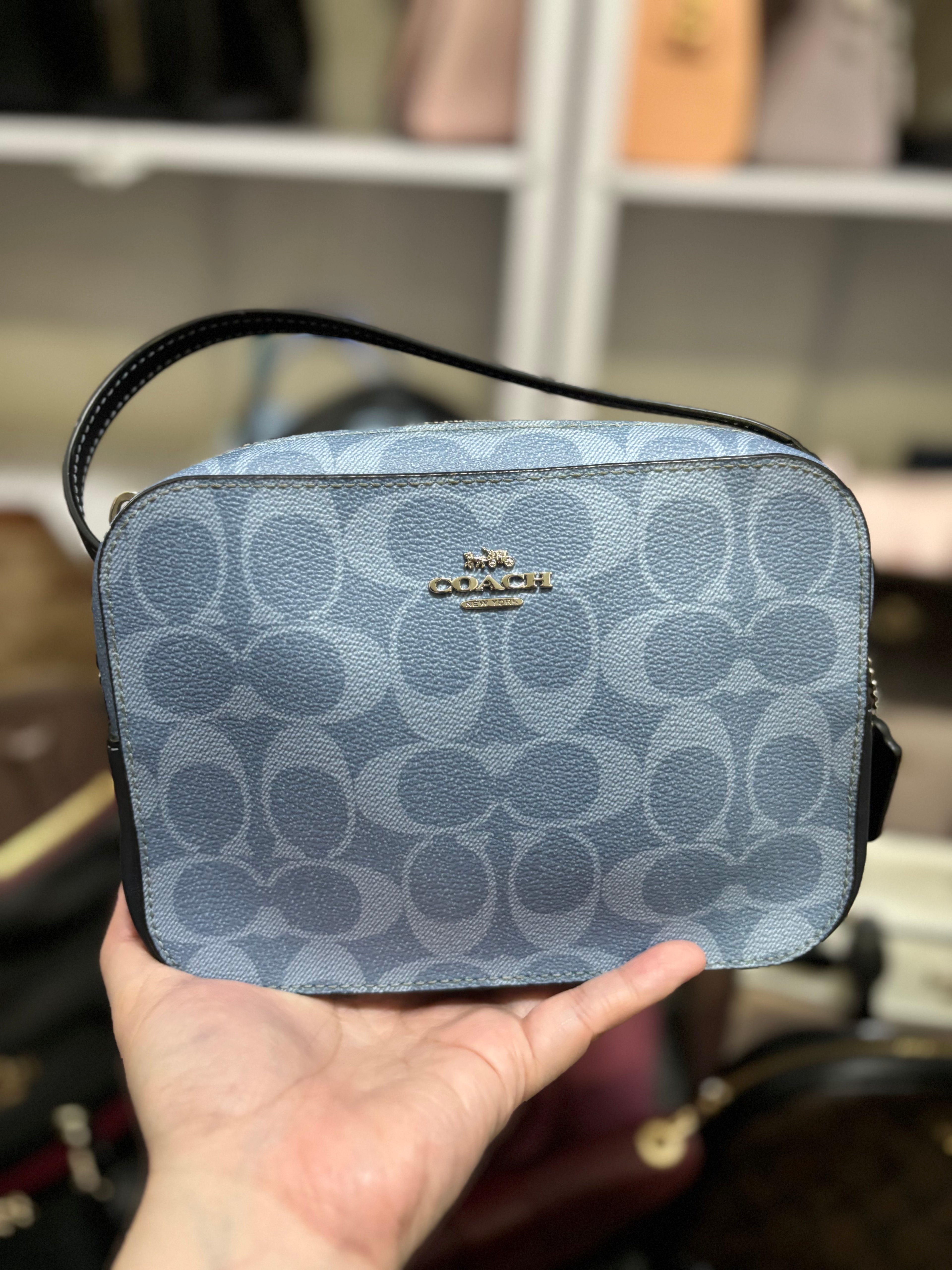 COACH Mini Camera Bag In Signature Canvas