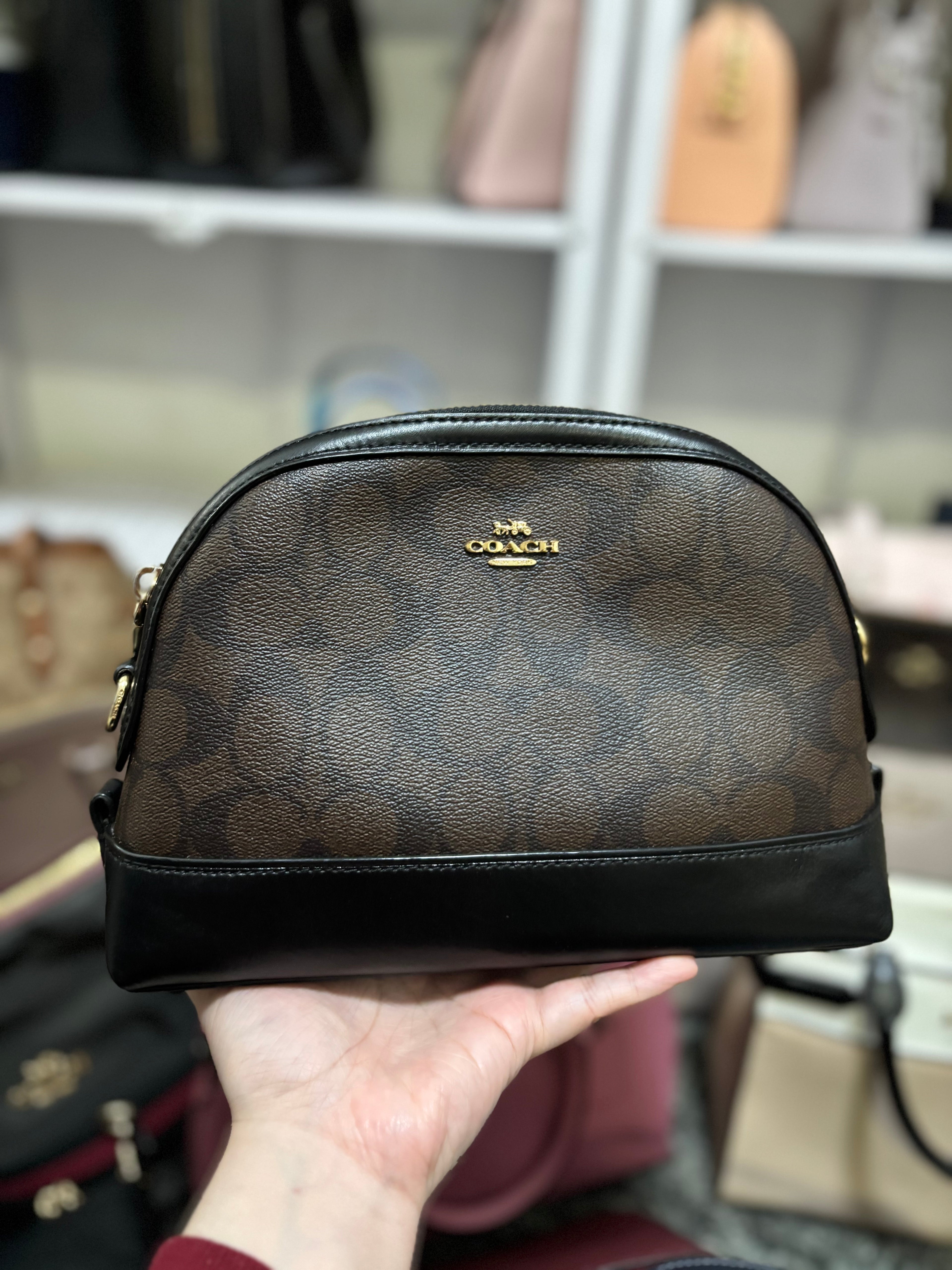 COACH Dome Crossbody in Signature Canvas