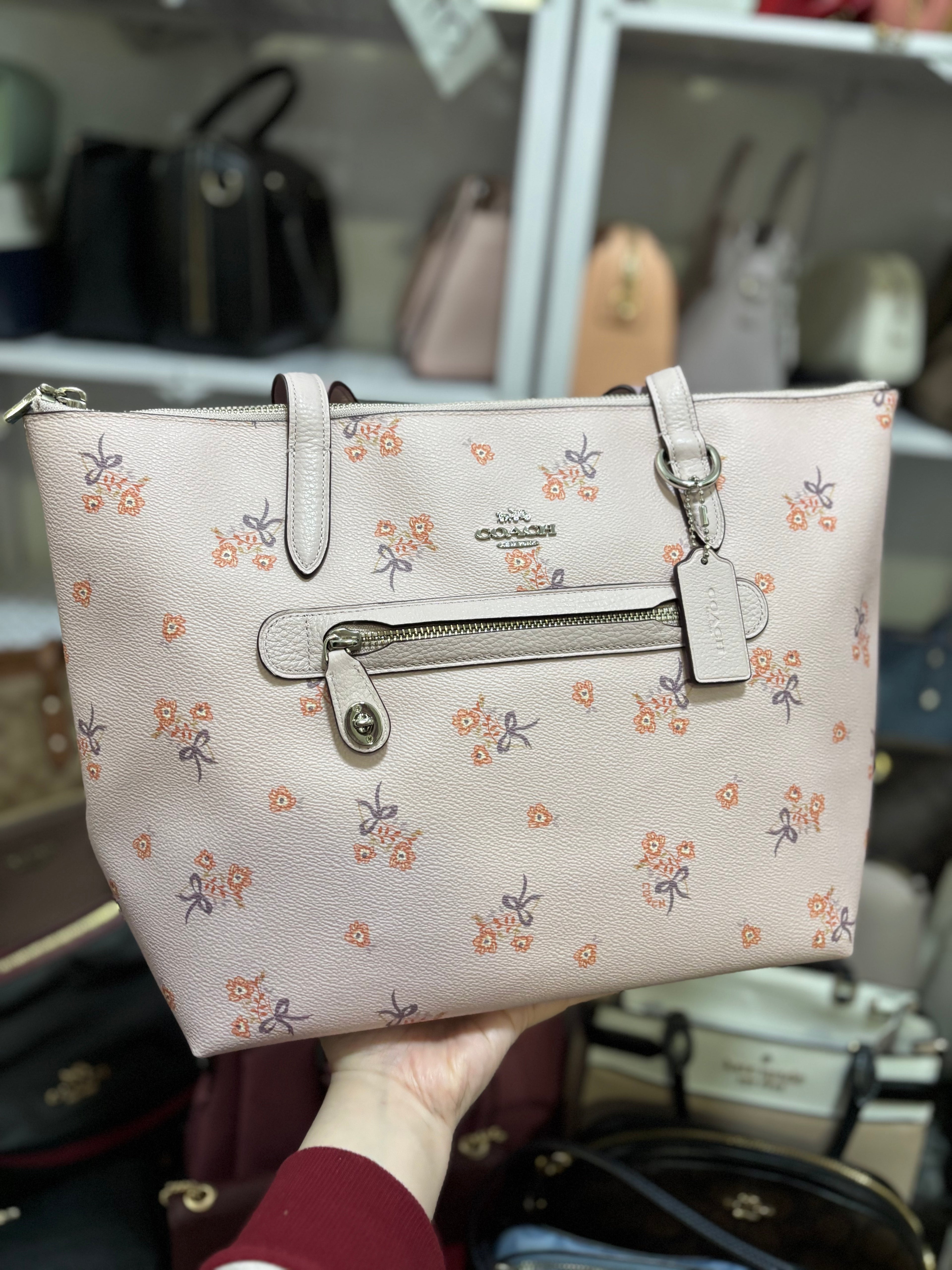 COACH Taylor Tote With Floral Bow Print