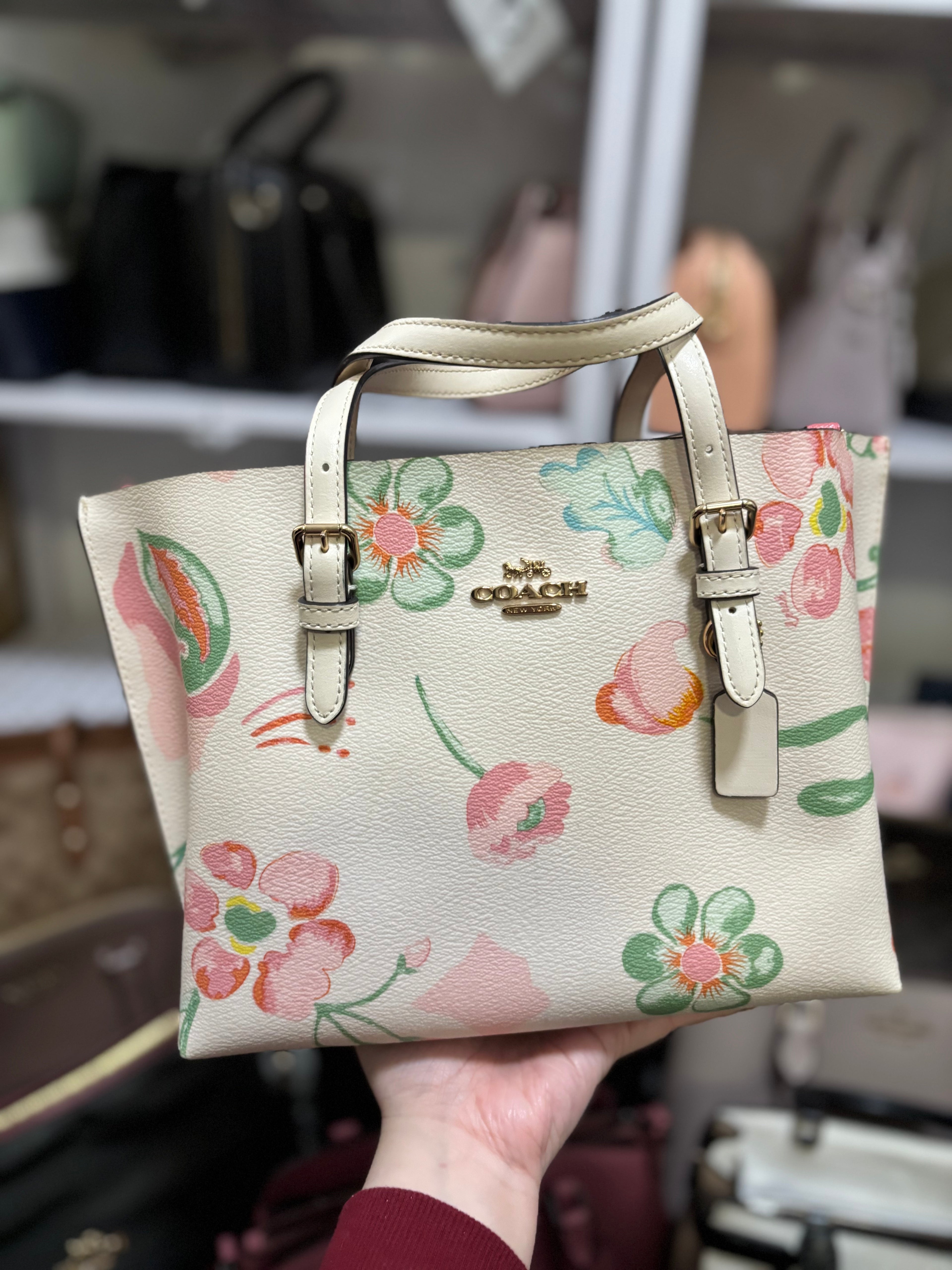 COACH Mollie Tote 25 Dreamy Land Floral Print/Chalk Multi