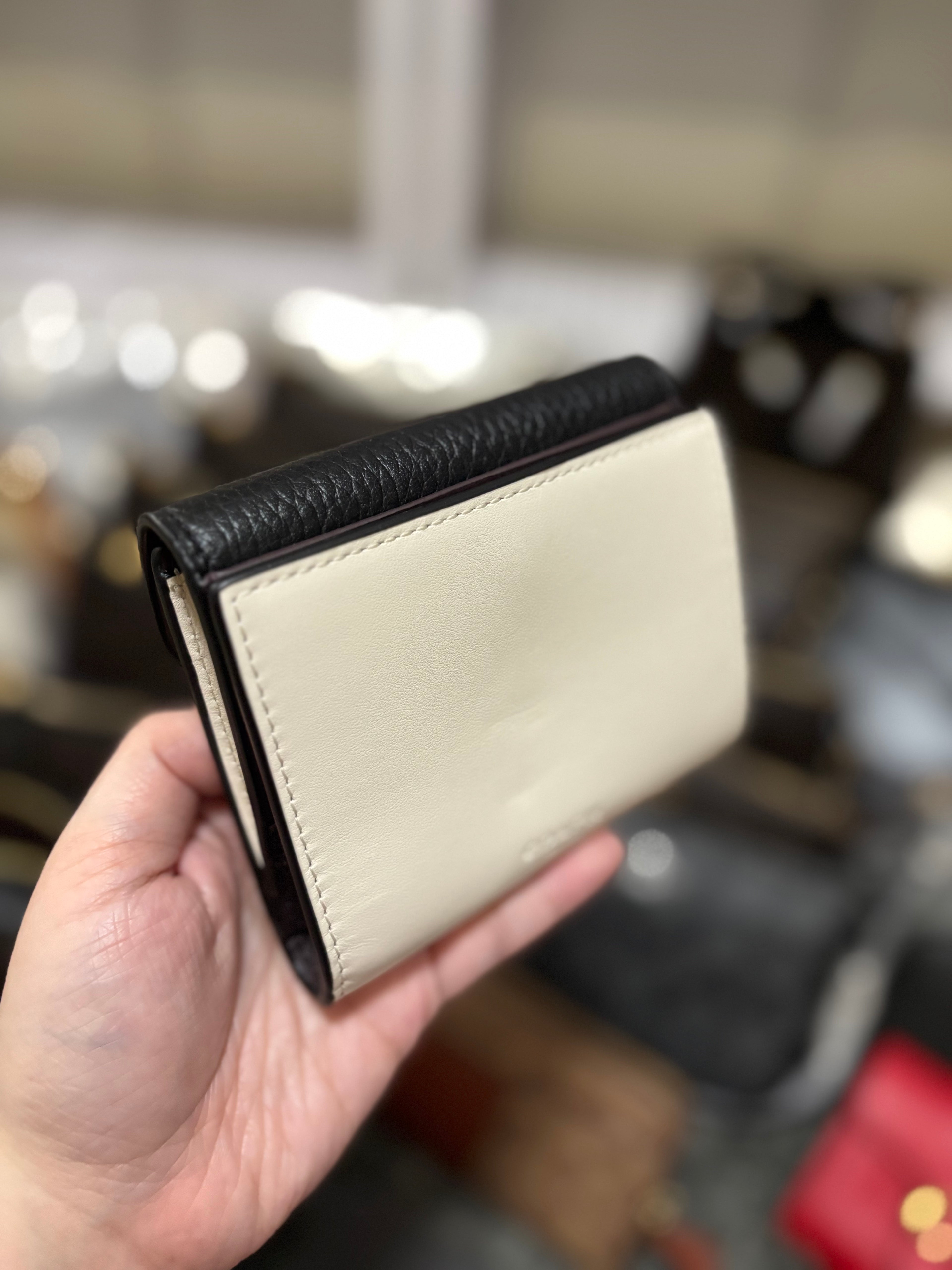 COACH Tabby Small Wallet With Snakeskin Detail