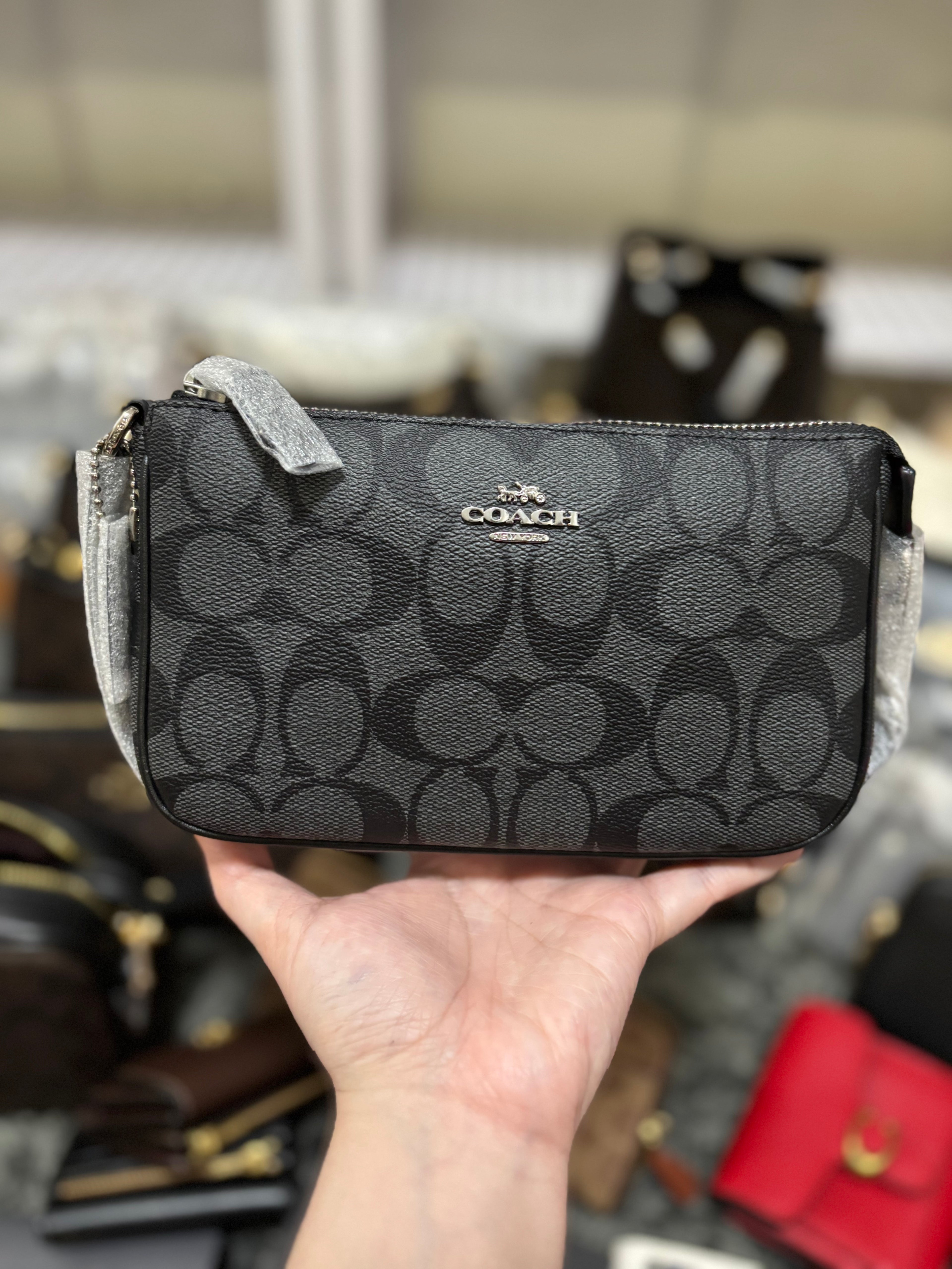 COACH Nolita 19 In Signature Canvas Charcoal