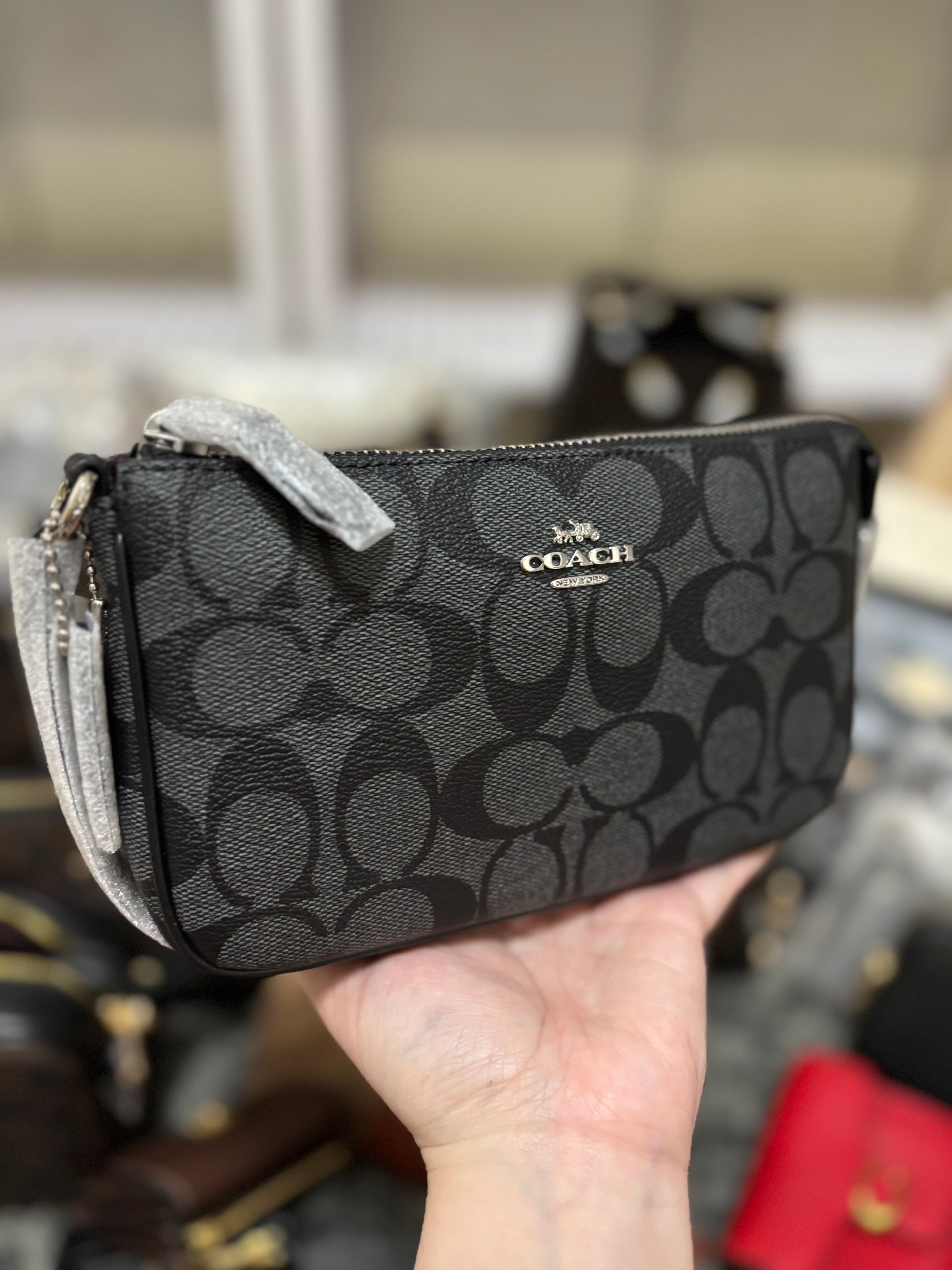COACH Nolita 19 In Signature Canvas Charcoal