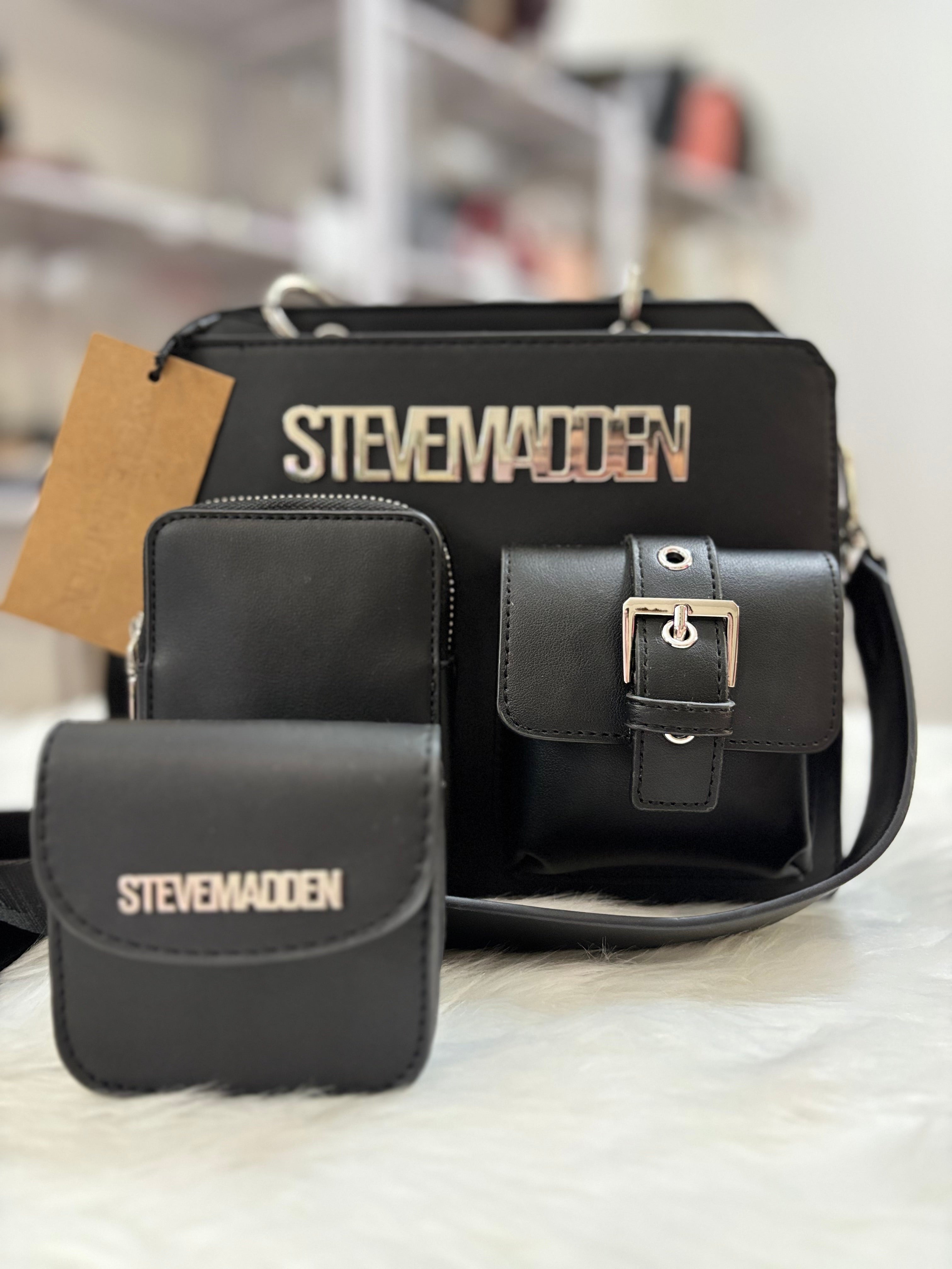 STEVE MADDEN Bevelyn Utility Pocket Convertible Crossbody Bag