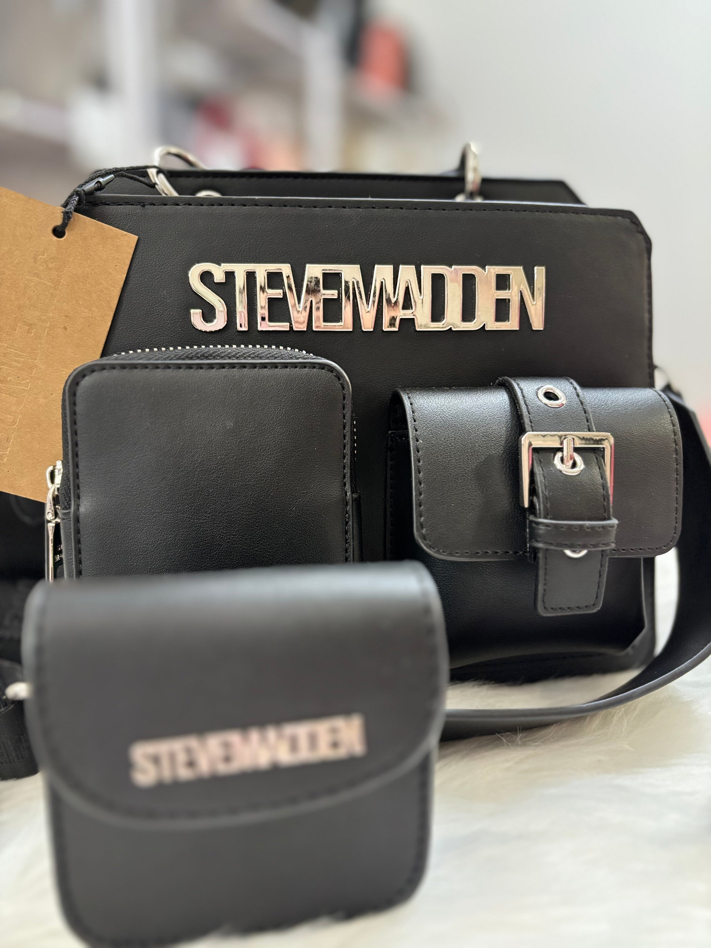 STEVE MADDEN Bevelyn Utility Pocket Convertible Crossbody Bag