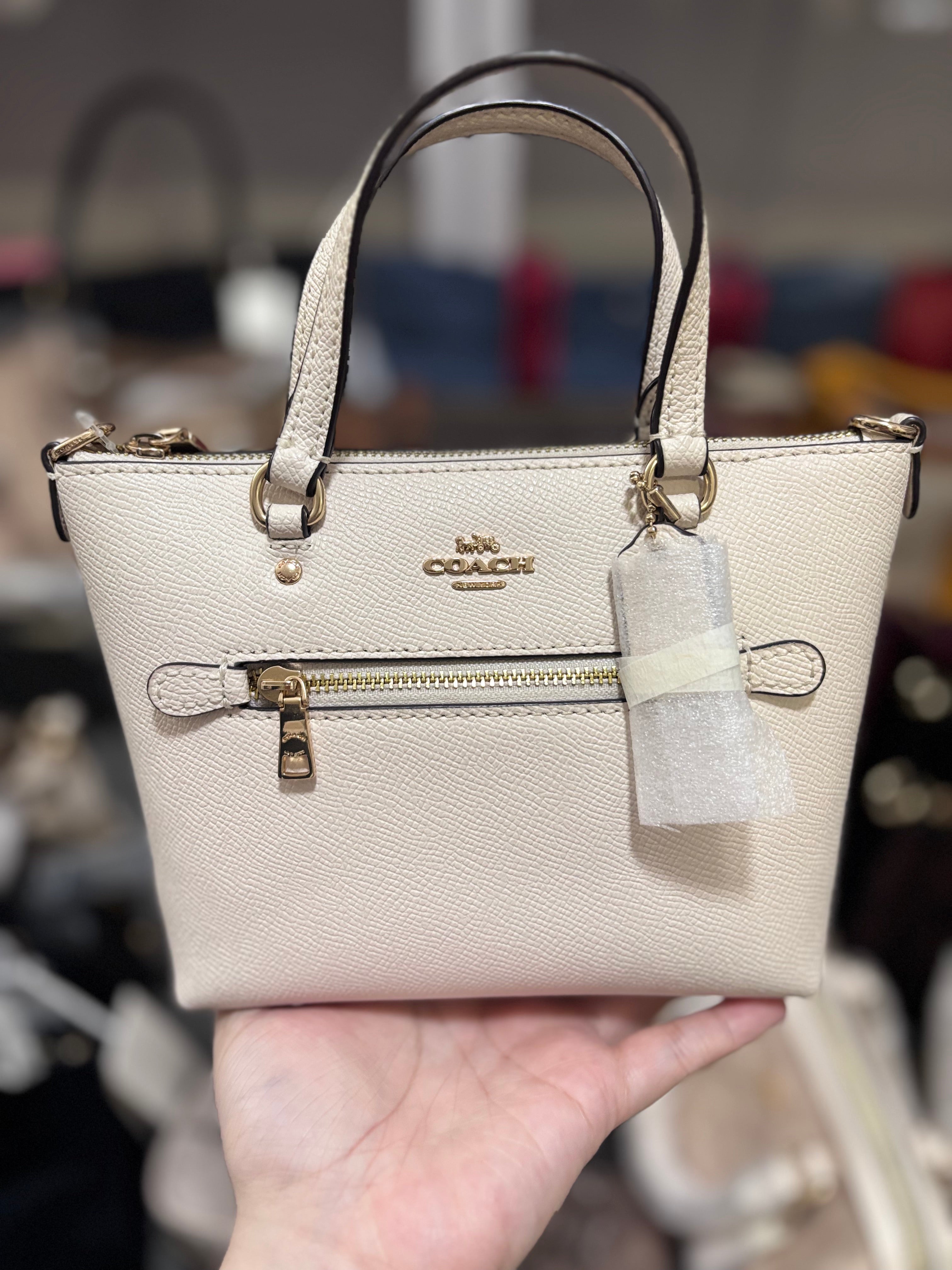 COACH Mini Gallery Crossbody Gold/Chalk