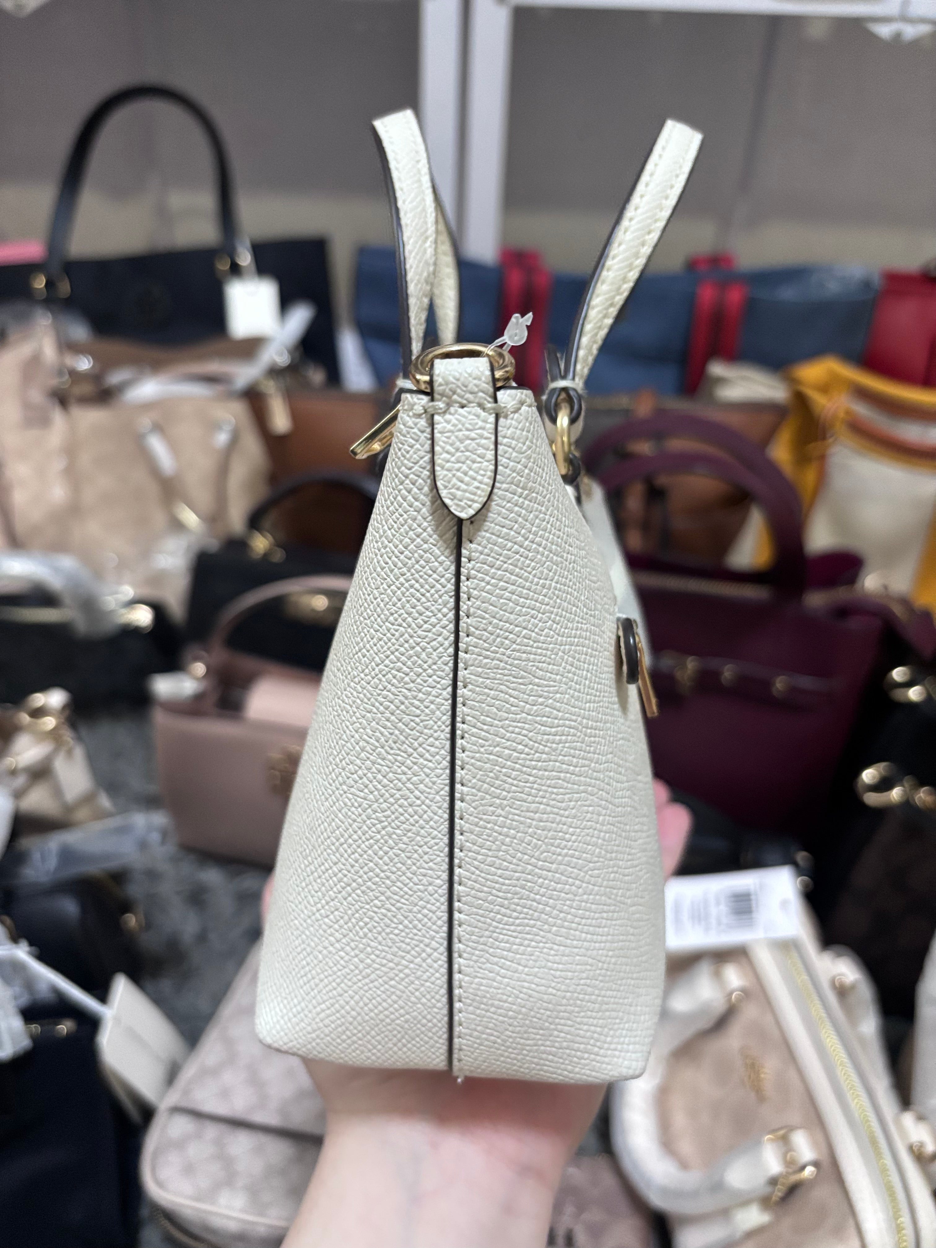 COACH Mini Gallery Crossbody Gold/Chalk