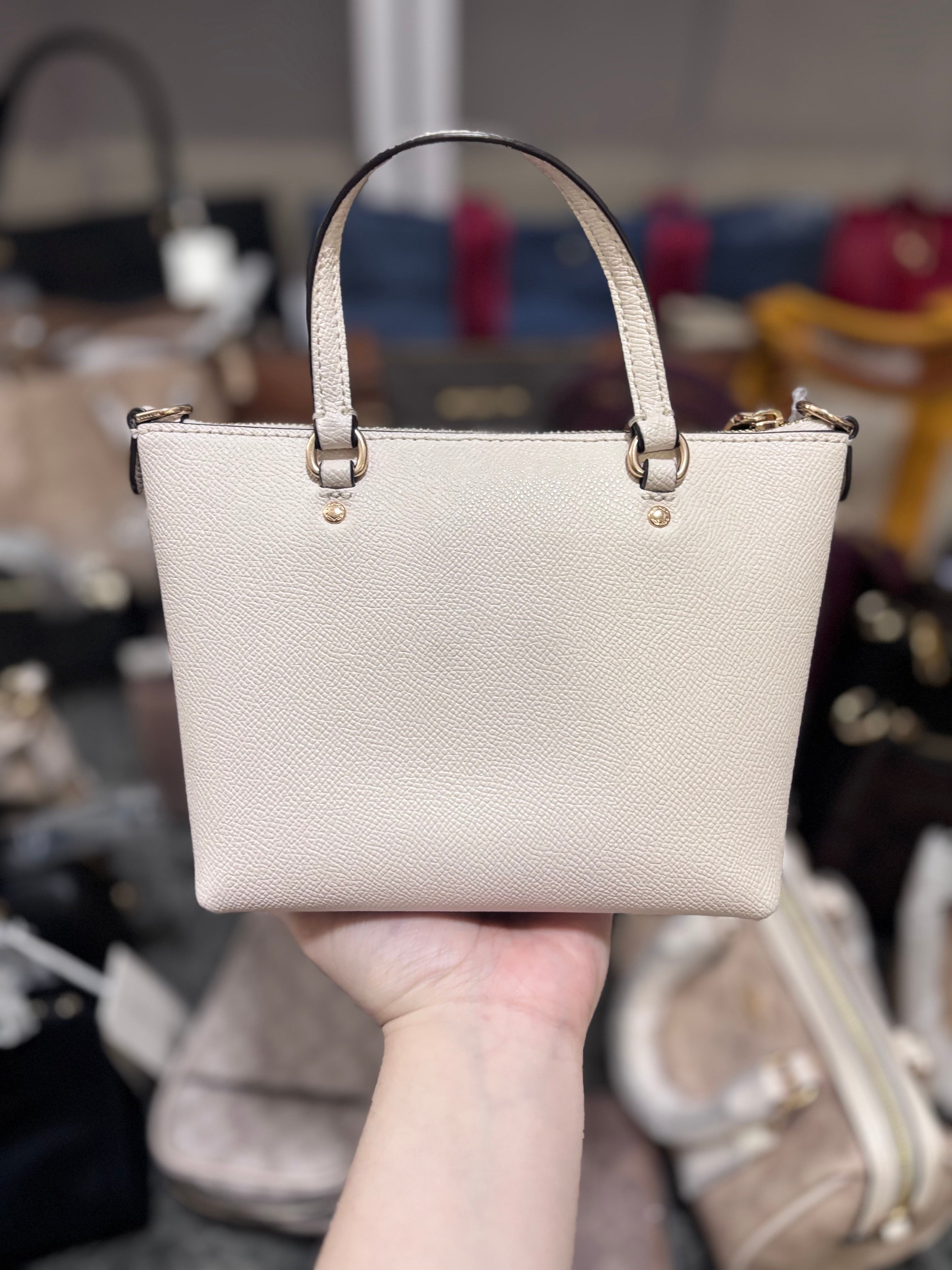 COACH Mini Gallery Crossbody Gold/Chalk