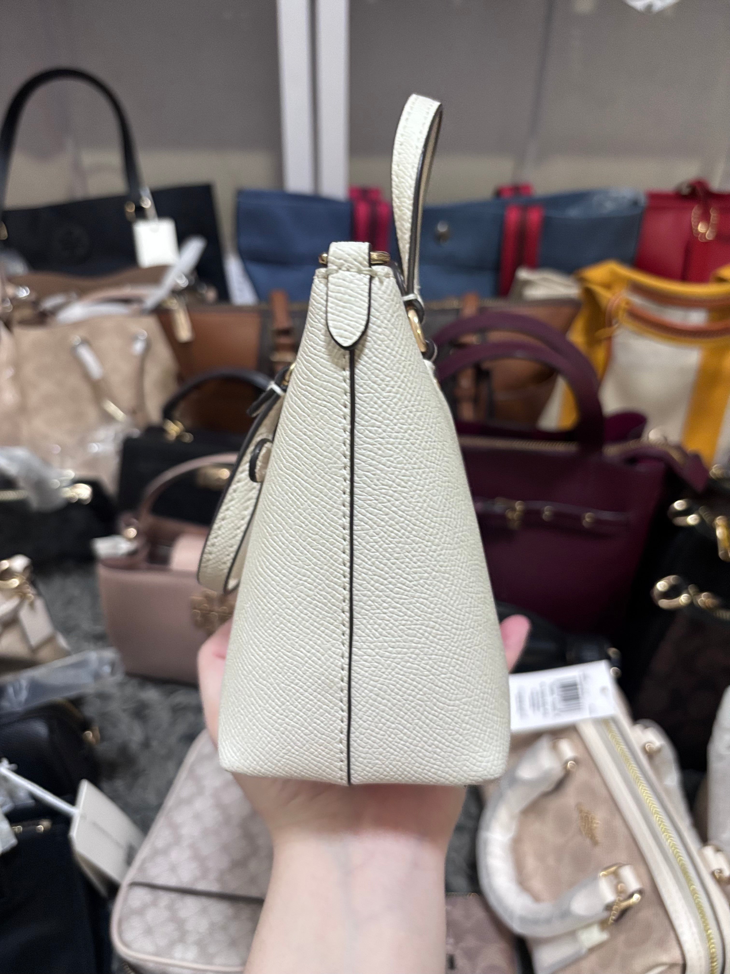 COACH Mini Gallery Crossbody Gold/Chalk