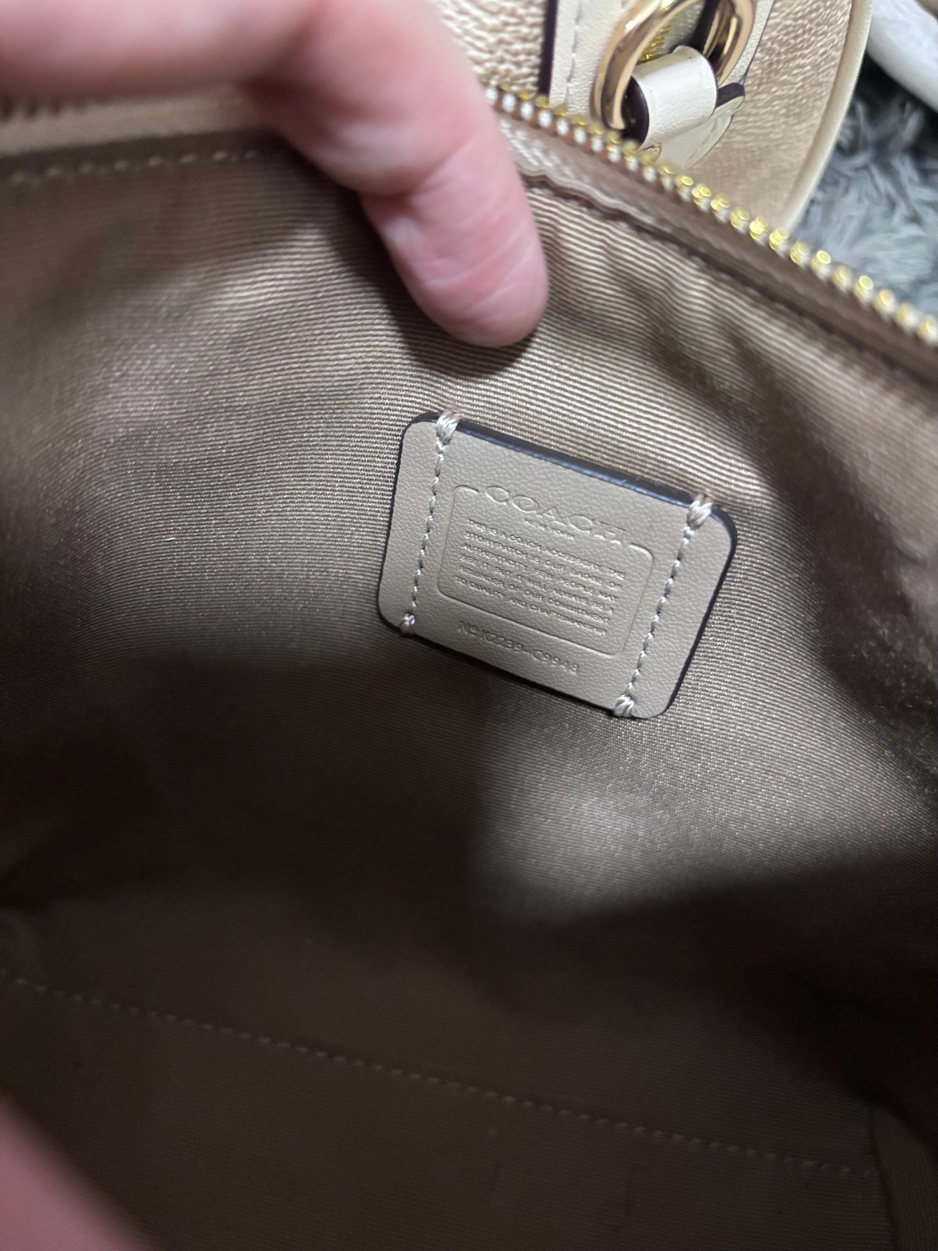 COACH Mini Gallery Crossbody Gold/Chalk