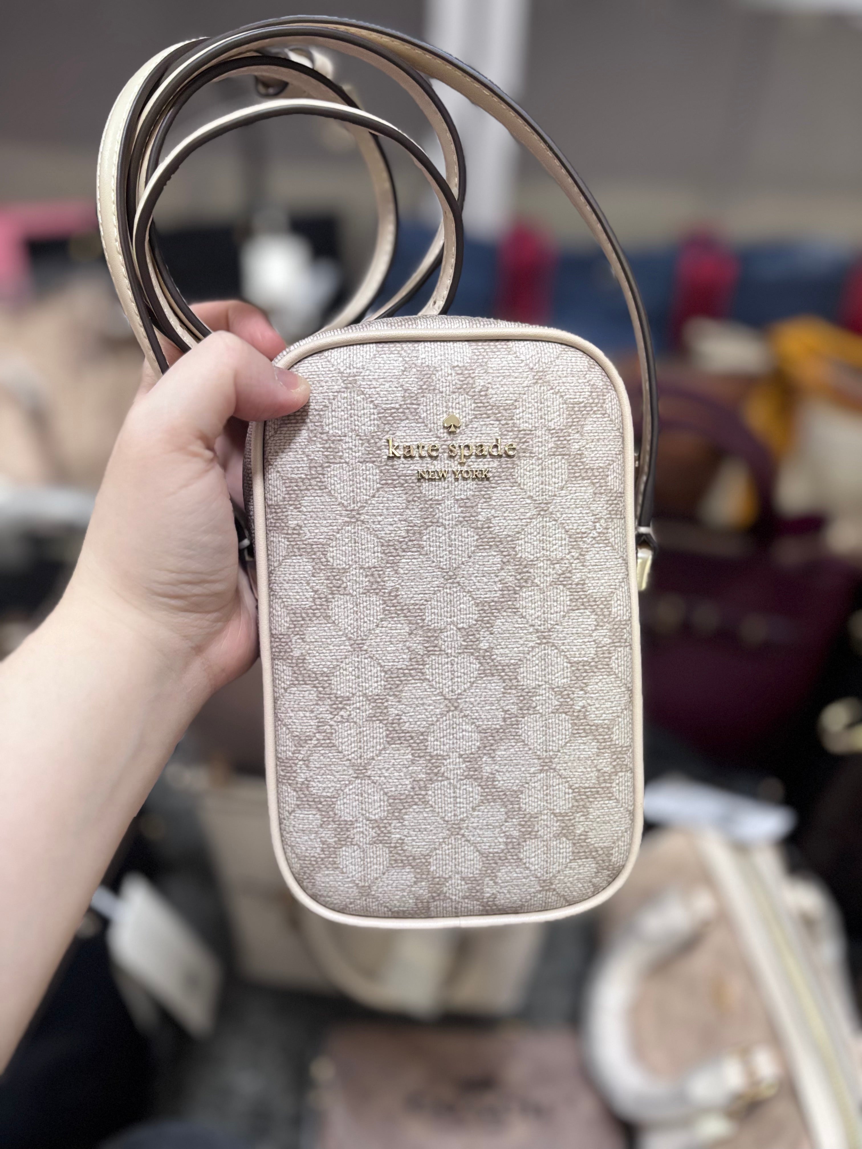 KATE SPADE Spade Flower North South Zip Phone Crossbody