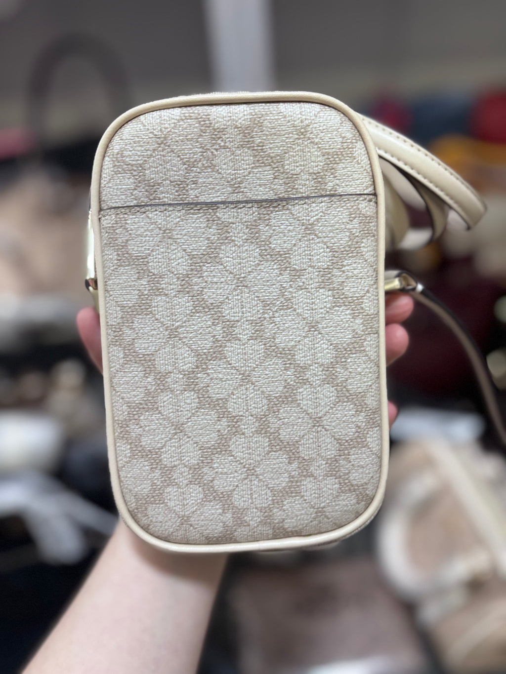 KATE SPADE Spade Flower North South Zip Phone Crossbody