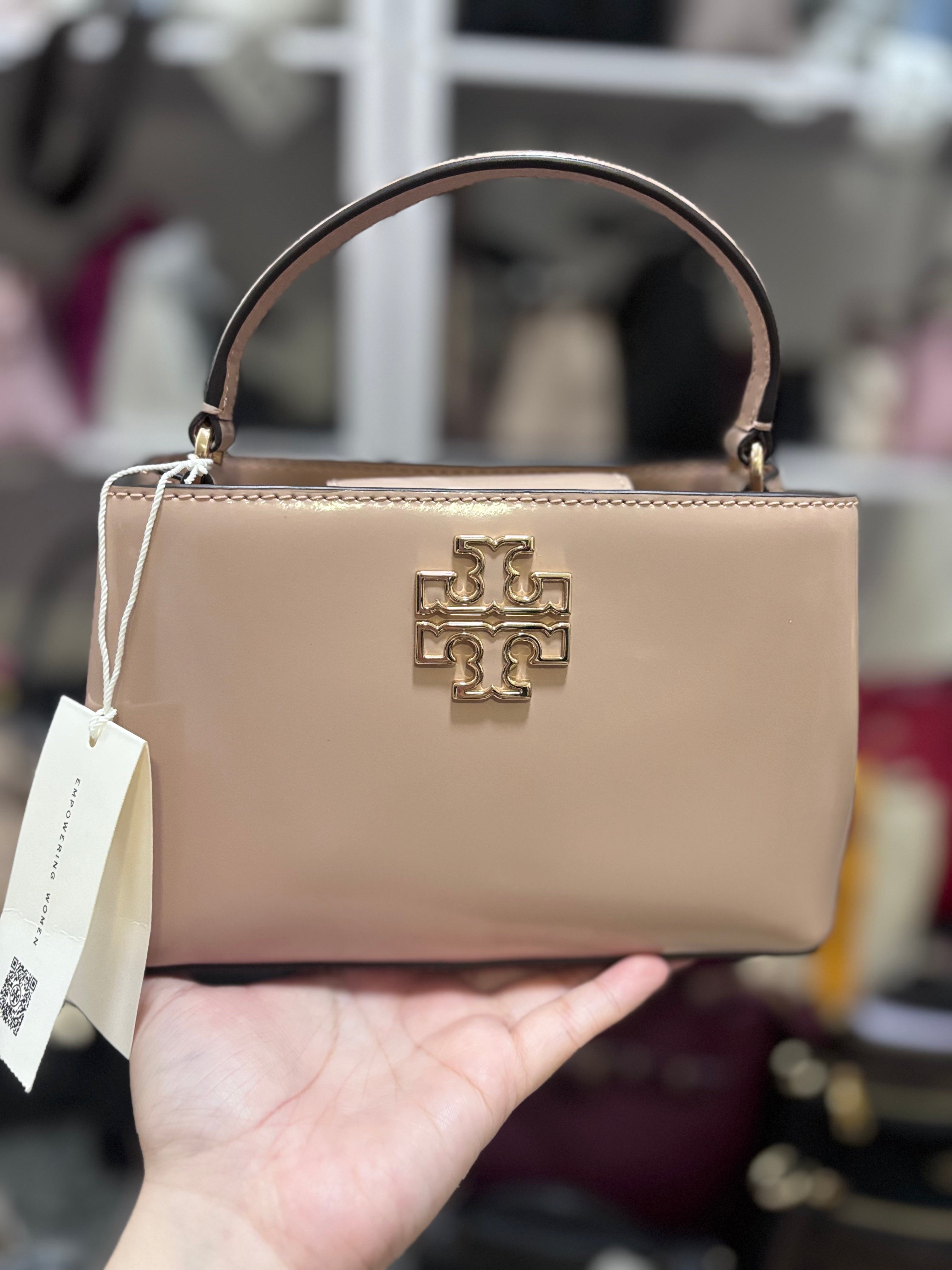 TORY BURCH Mini Top Handle Sling Britten - Devon Sand