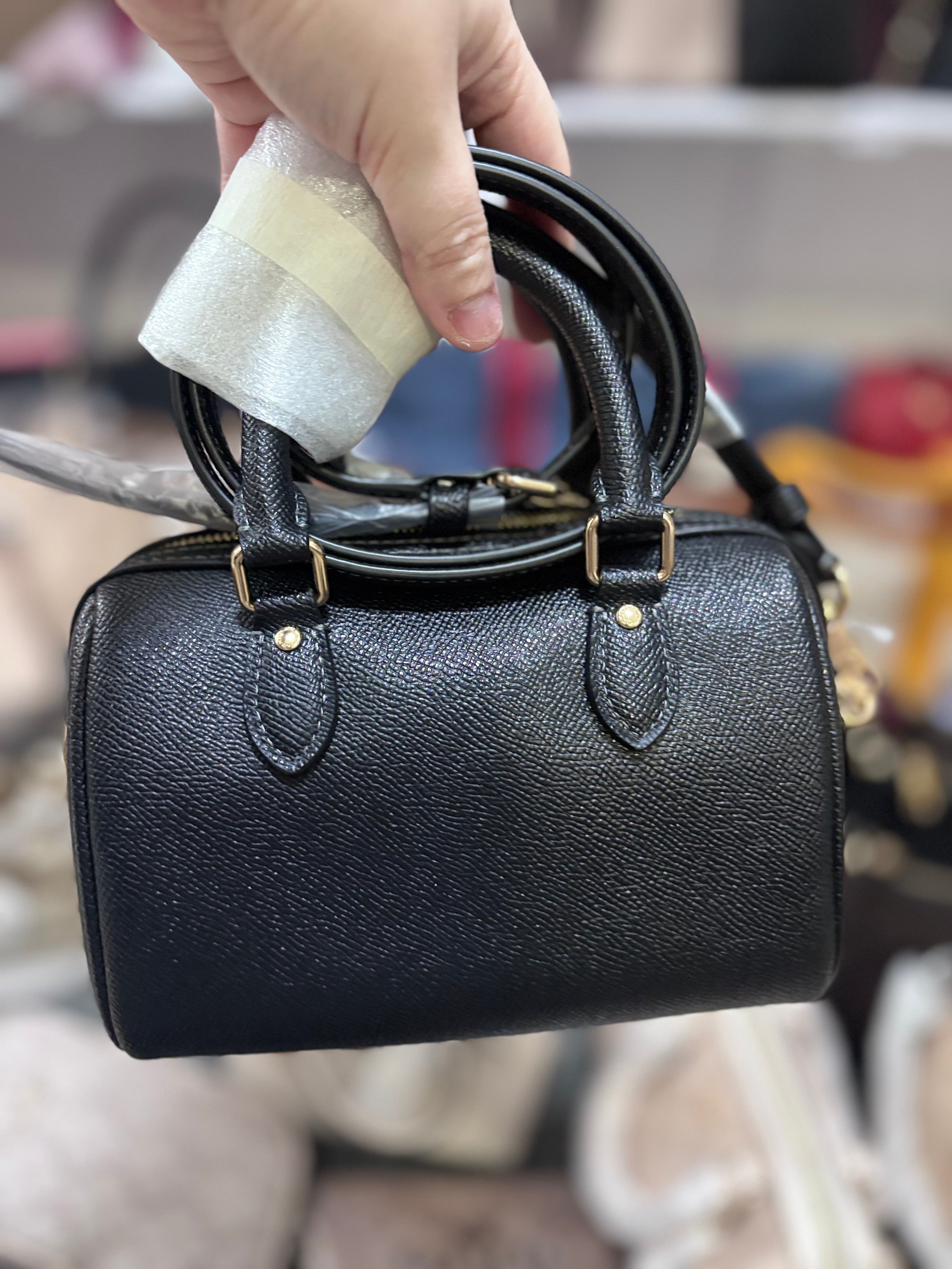 COACH Mini Rowan Satchel In Black