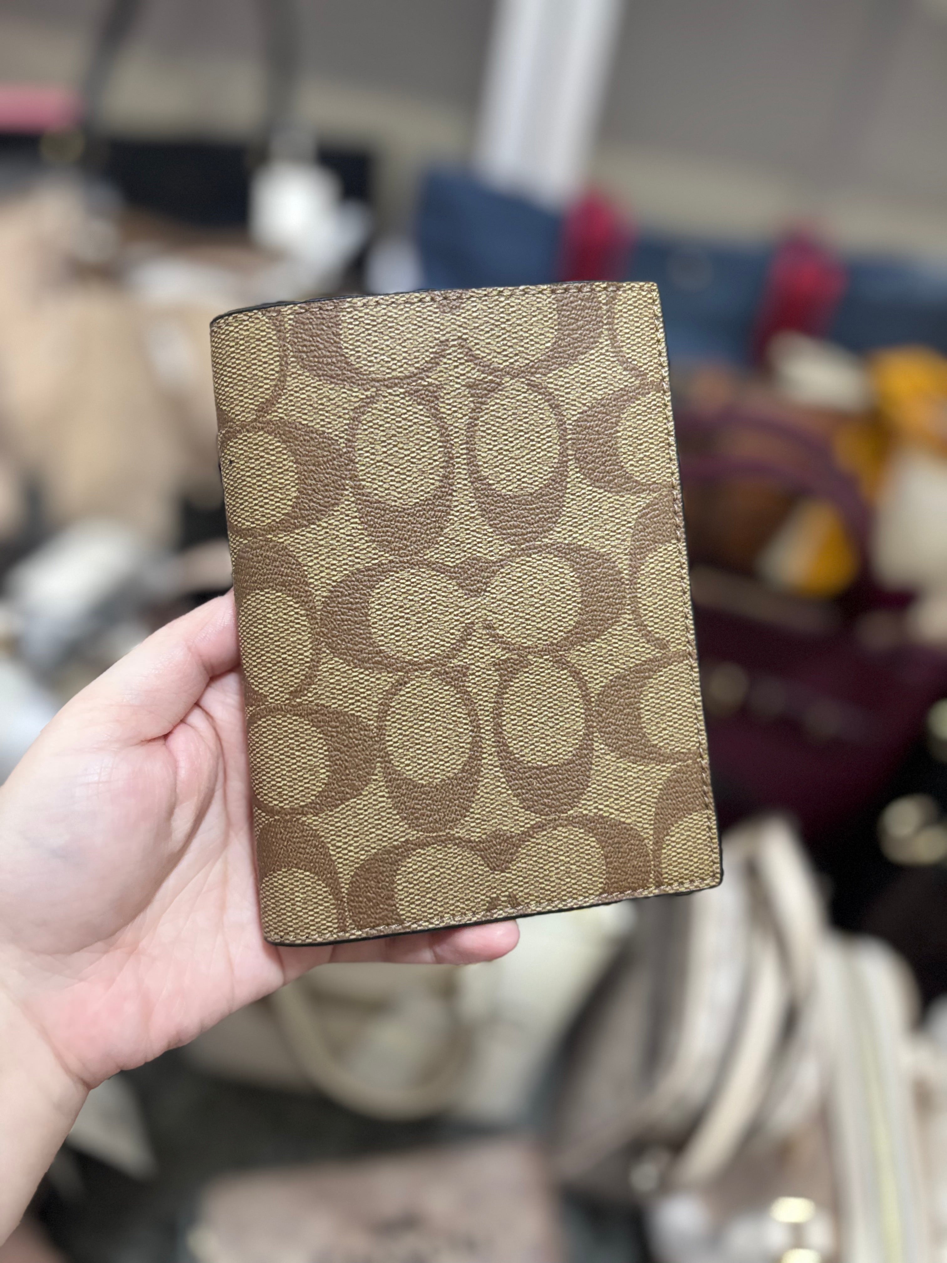 COACH Passport Case In Signature Canvas