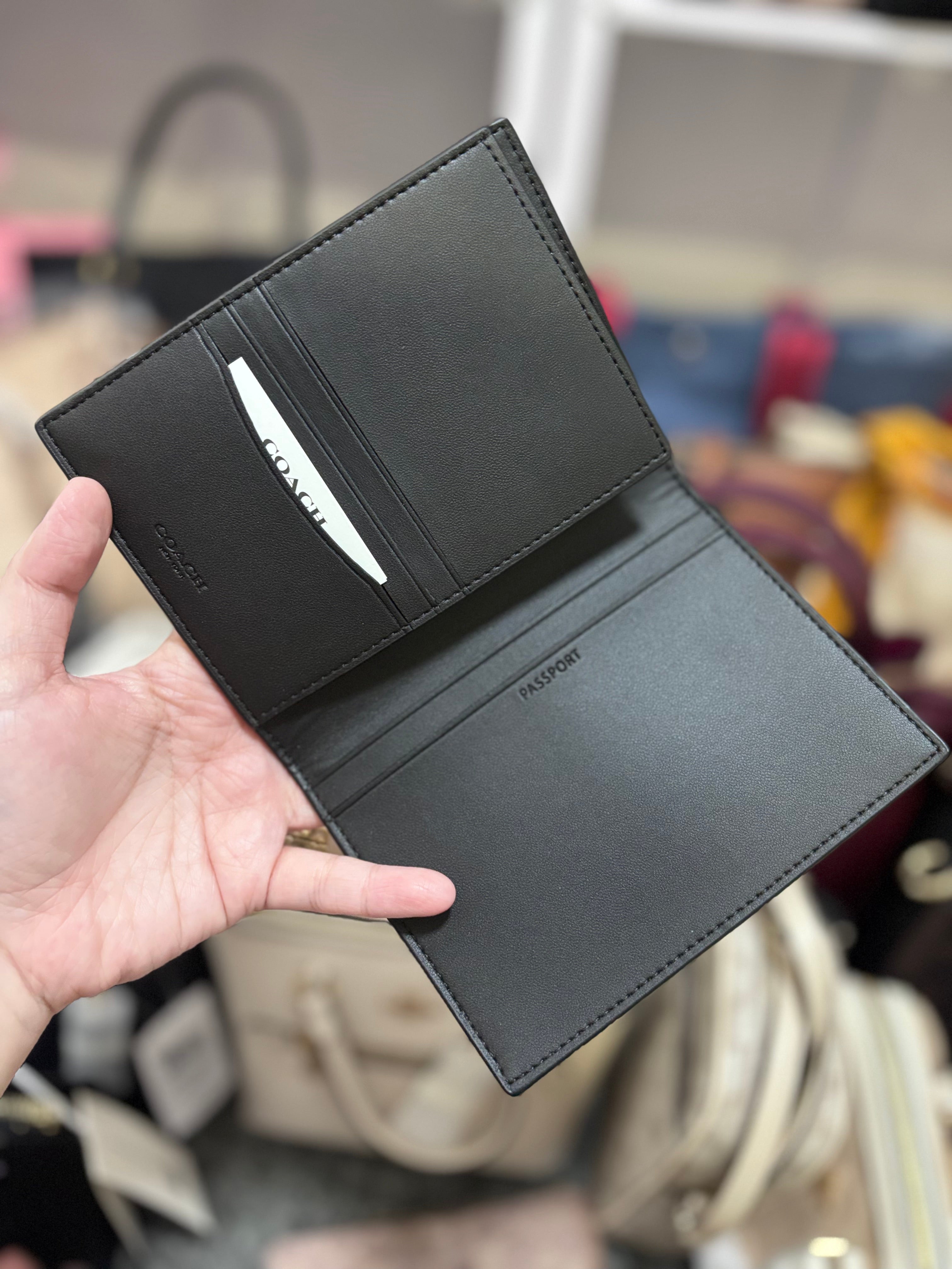 COACH Passport Case In Signature Canvas